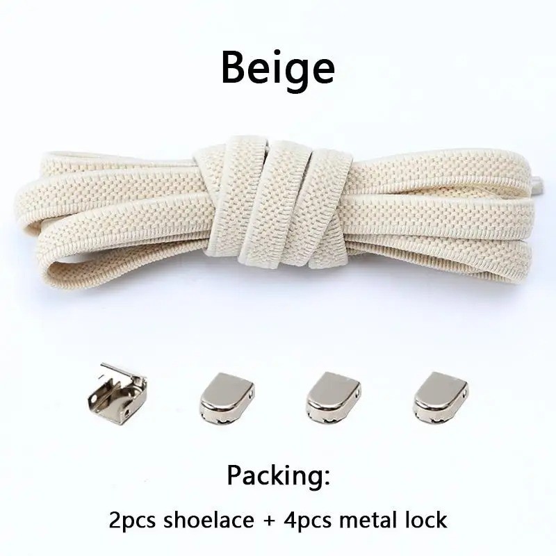 No Tie Elastic Shoe Laces One Size Fits Shoes Shoelaces for Sneakers Shoestrings