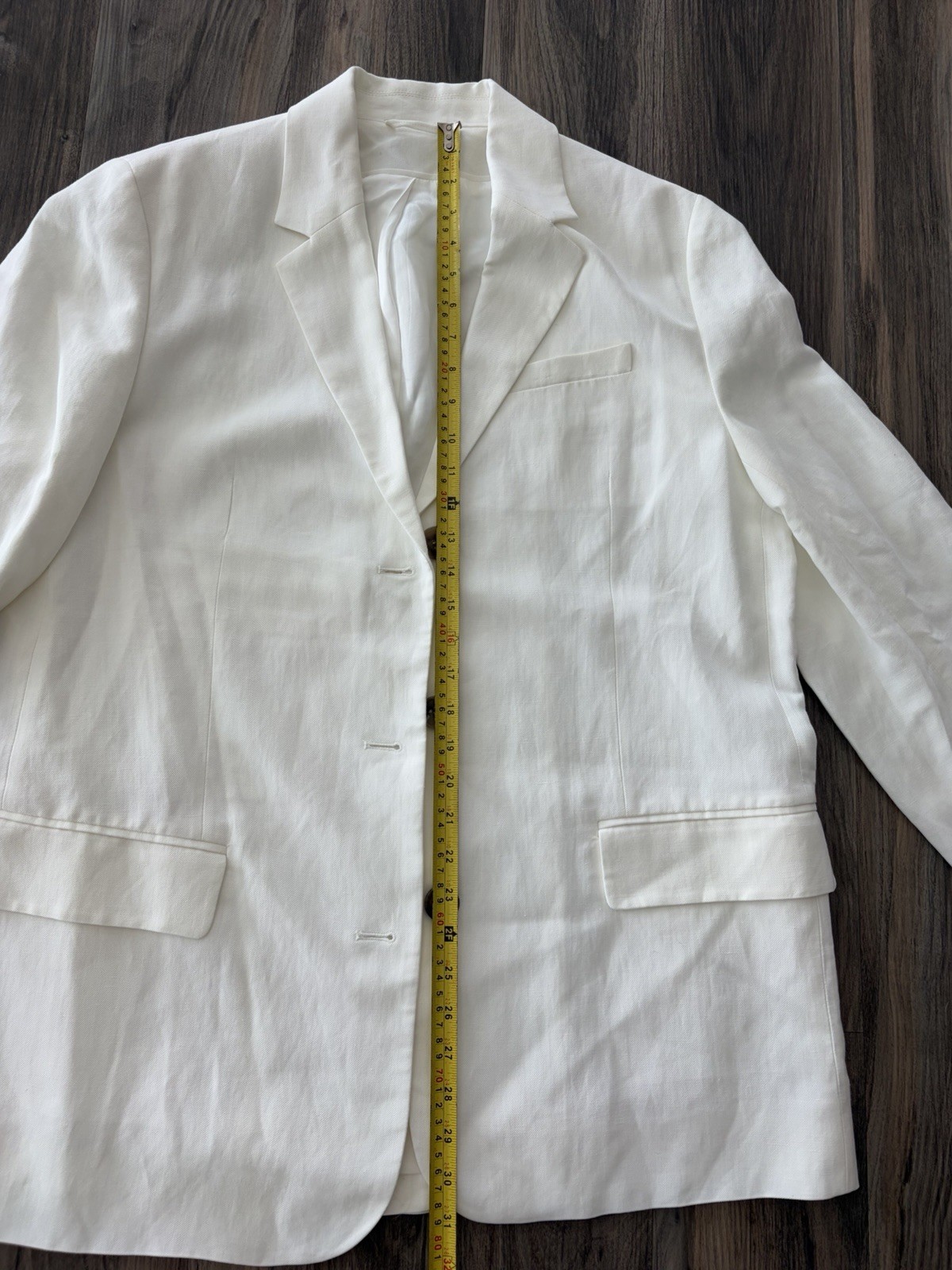 COS Women’s Relaxed Fit Linen Blend Blazer Office Business Size 42 US 12 Large