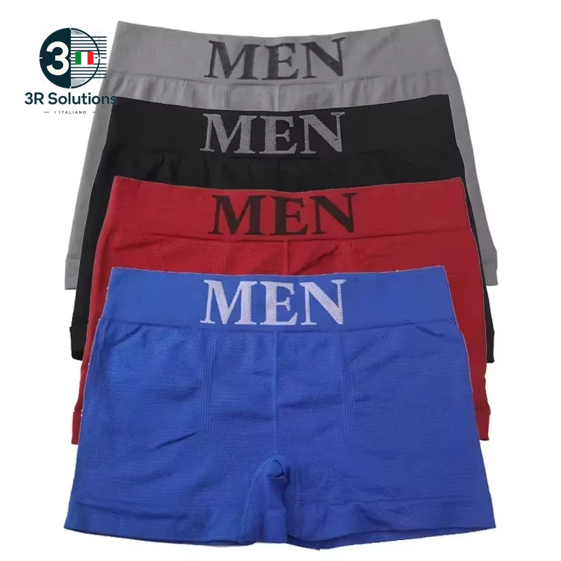 5Pcs Slim Style Mens High Elasticity Solid Color Comfortable Boxer Briefs Wetsuit