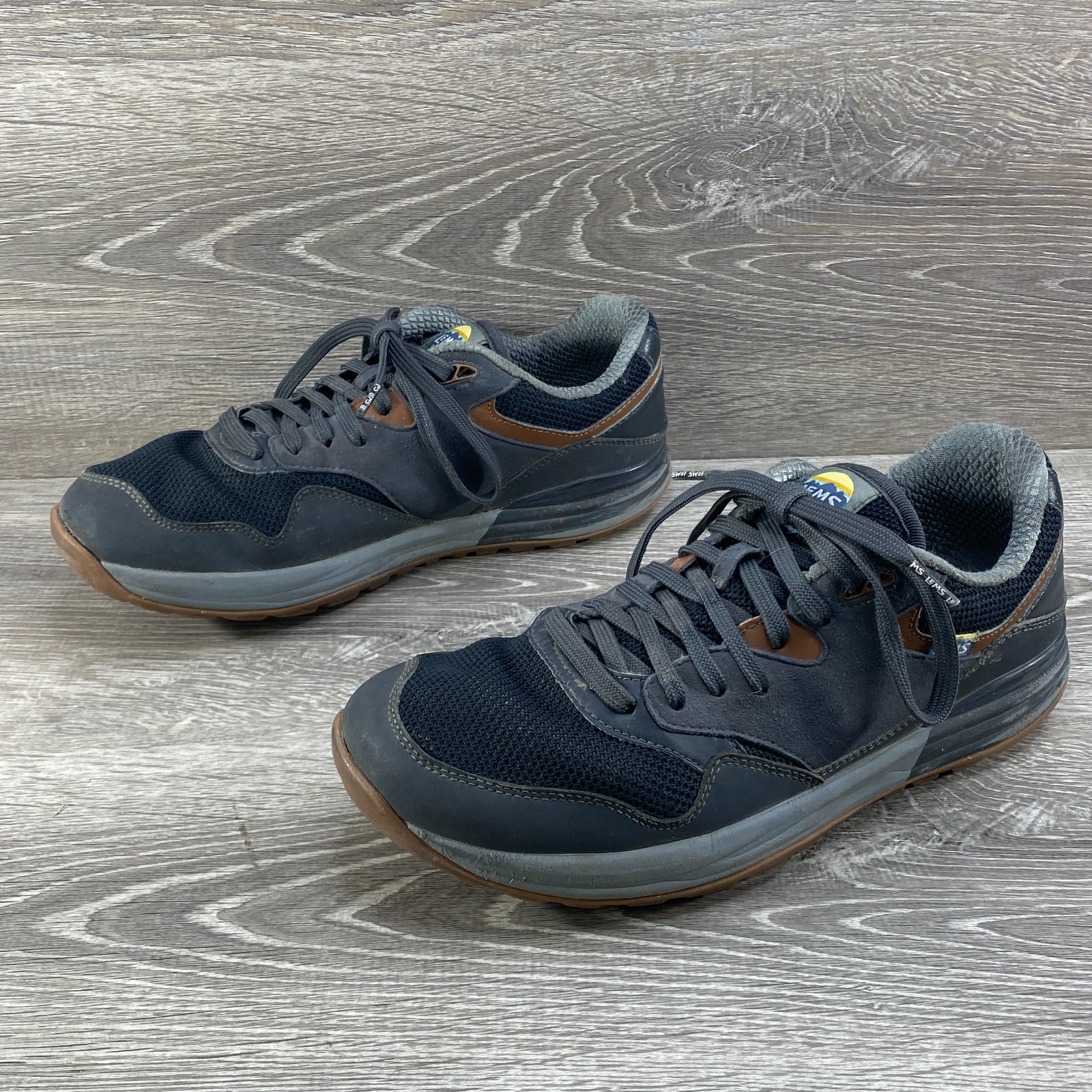 Lems Trailhead Shoes Mens 10D Stormy Night Gray Hiking Trail Minimalist Sneakers