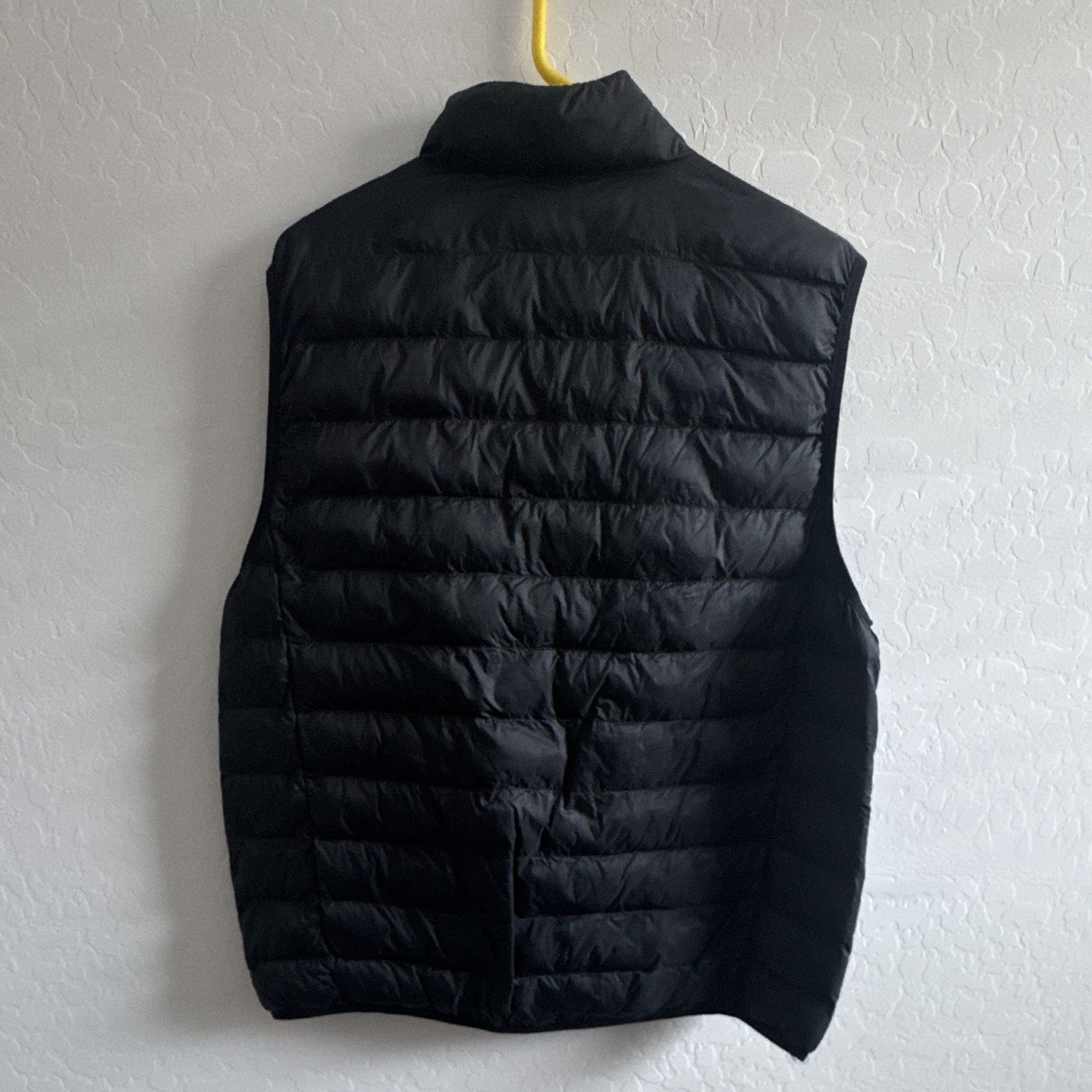 32 Degrees Men’s Black Quilted Puffer Vest L Full Zip Stand-Up Collar Pockets