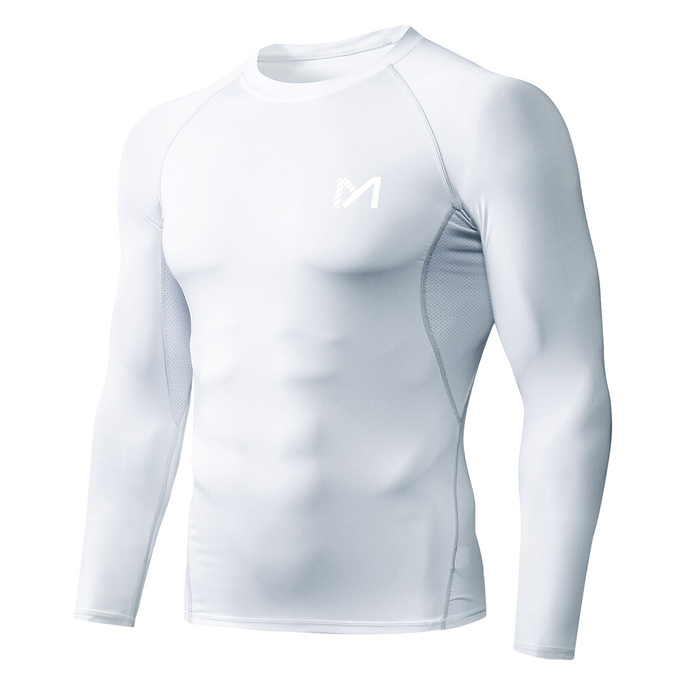 6 Pack/Set Compression Shirts for Men Long Sleeve Athletic Base Layer Undershirt