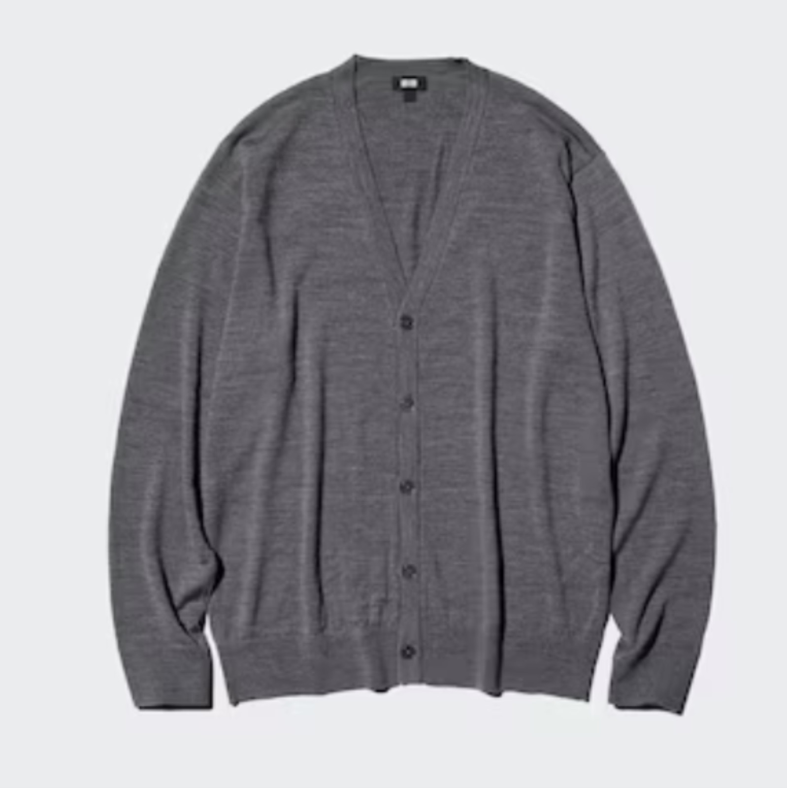UNIQLO Merino V-Neck Cardigan Long Sleeve XS-4XL 100% Wool Men