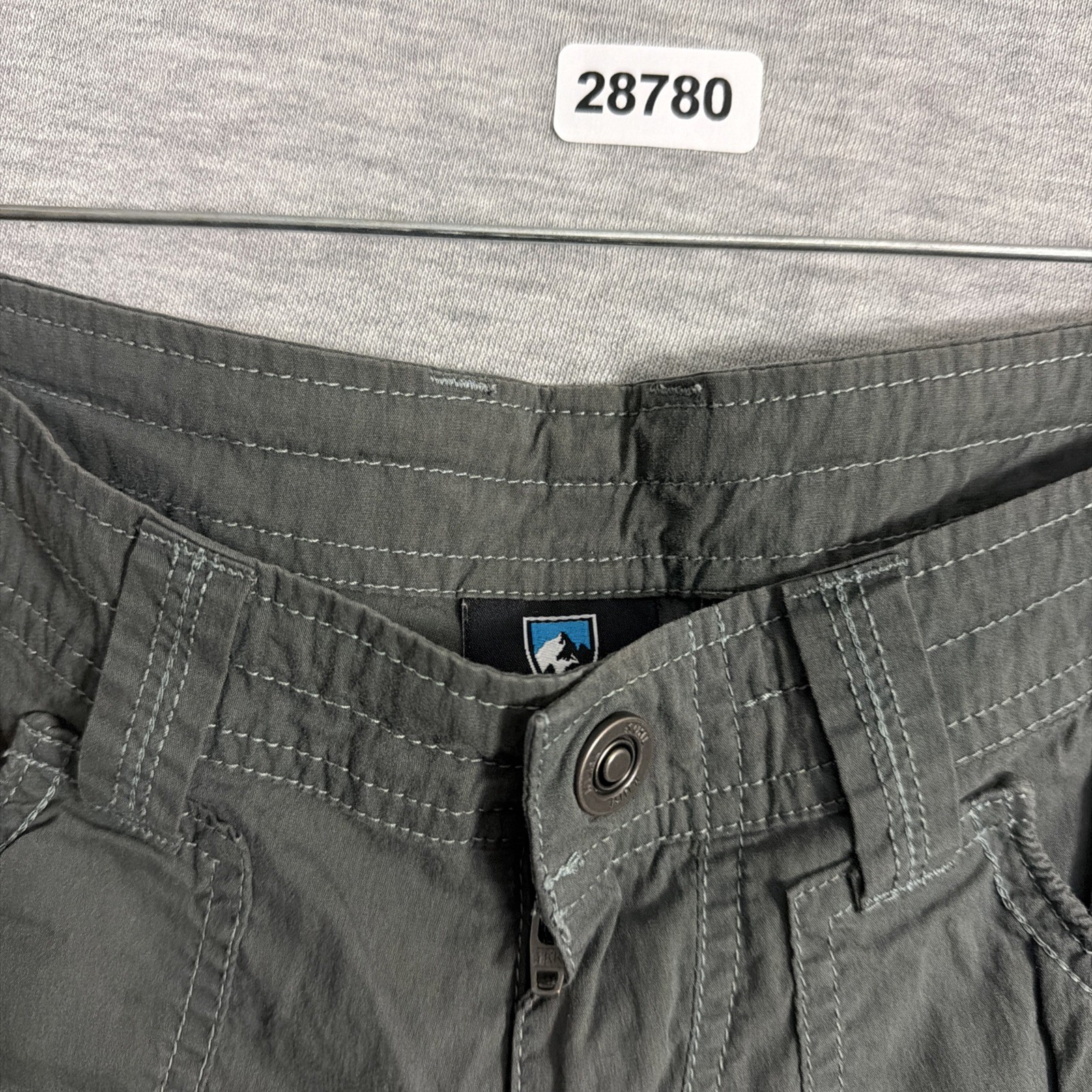 Kuhl Women’s Size 4 Gray Cotton Blend Kontra Roll Up Capri Cargo Pants