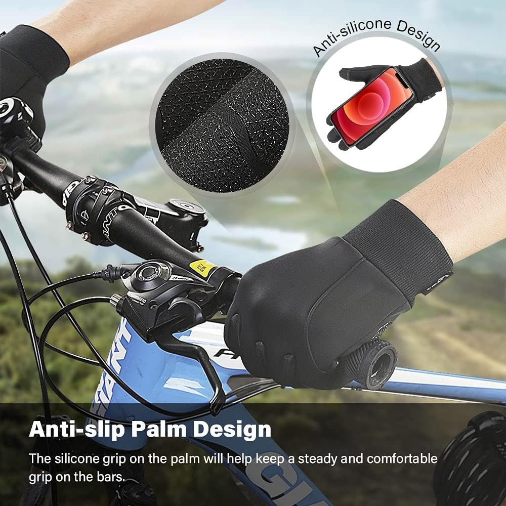 -10℉ Windproof Waterproof Winter Warm Gloves Touchscreen Fingers Non-Slip Gloves