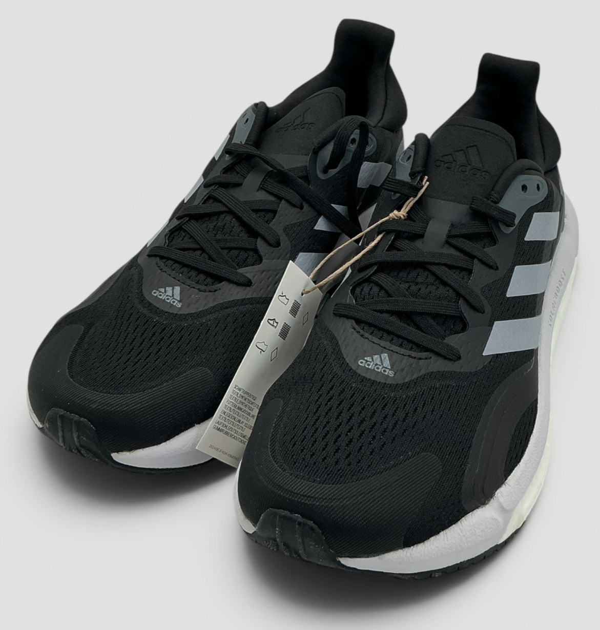 Adidas Solar Boost 21 Men’s Size 8.5 Black/Halo Silver/Grey Running Shoes NWOB