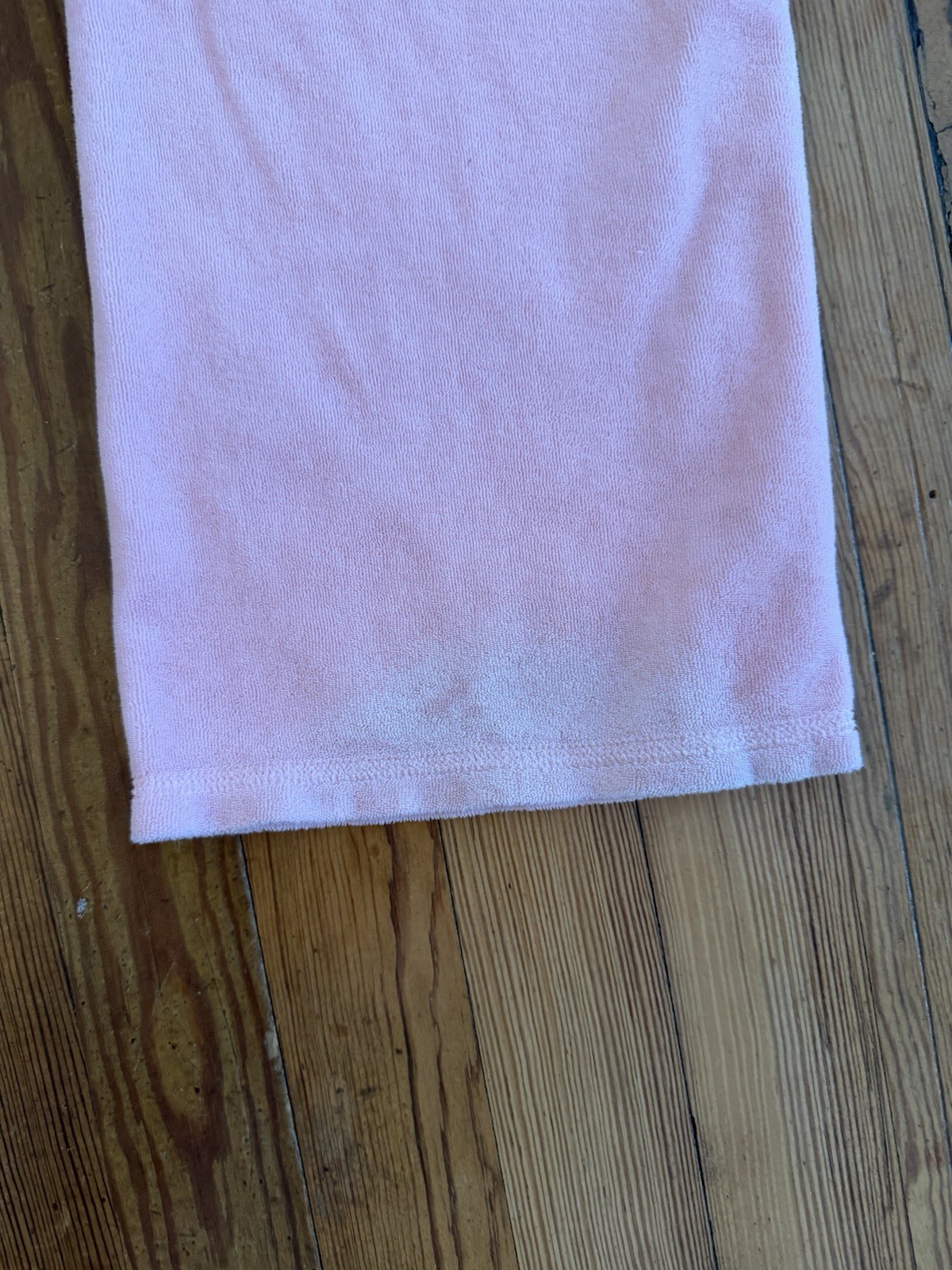 Vintage Juicy Couture Pink Terry Cloth Track Pants Y2K Made In USA Petite XS