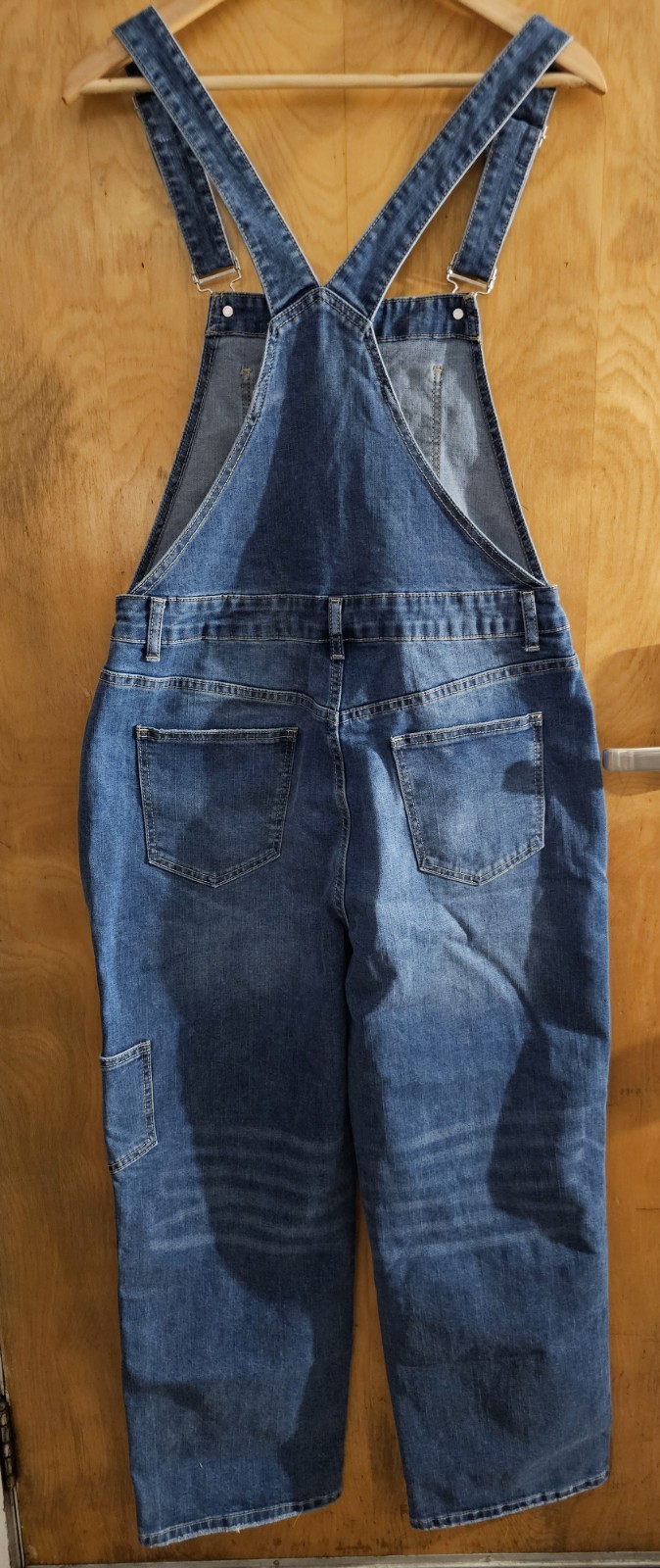 NWT Womens Flamingals #80498 Blue Jeans Overalls Size XL
