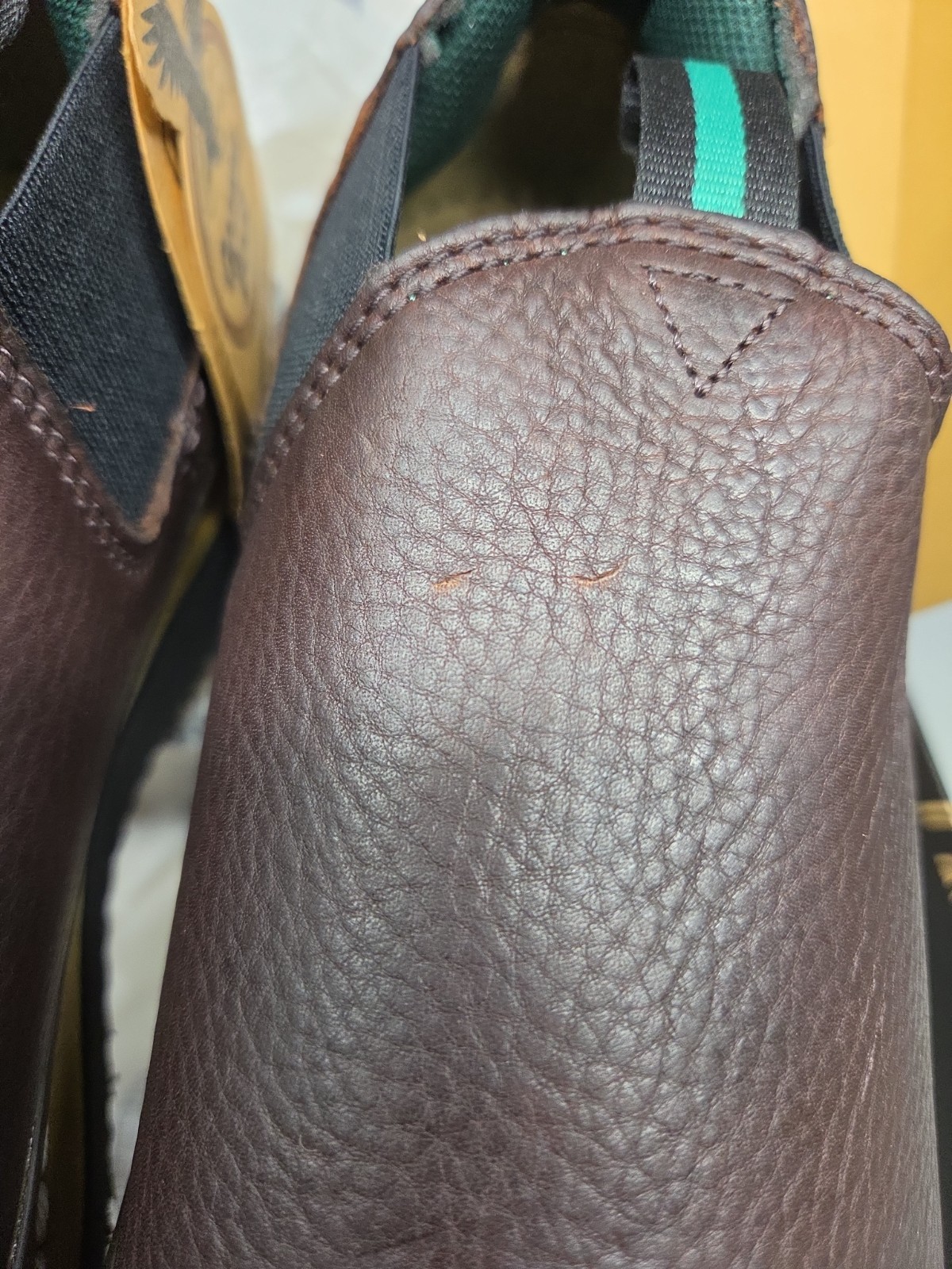 Georgia Boot Men’s GR274 Georgia Giant Slip On Brown Leather Work Shoe 11 M
