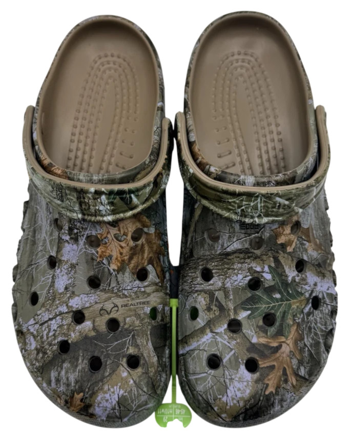Crocs Baya Realtree APX Edge Camo Clogs Unisex M12 W14 Slip On Shoes New