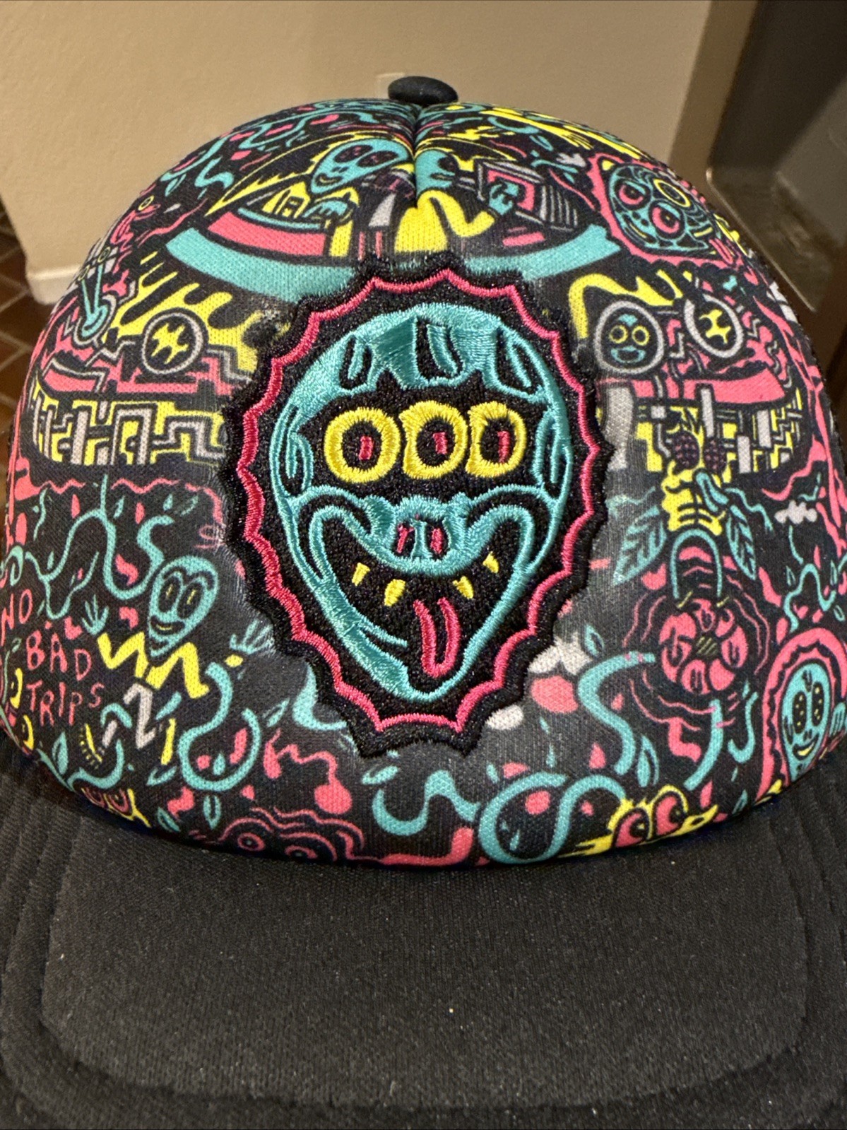KILLER ACID NO BAD TRIPS SNAPBACK TRUCKER BASEBALL CAP HAT ADJUSTABLE