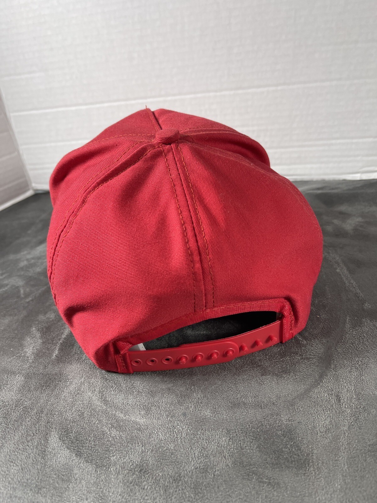 Vintage Folgers Racing Team Hat Cap Corporate Image USA Made Coffee Sponsor Red