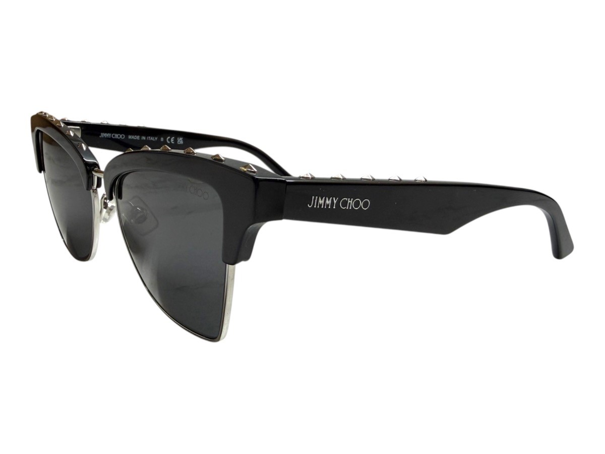 JIMMY CHOO BLACK STUDDED SEMI RIM SUNGLASSES JC5014 (CMP126482)