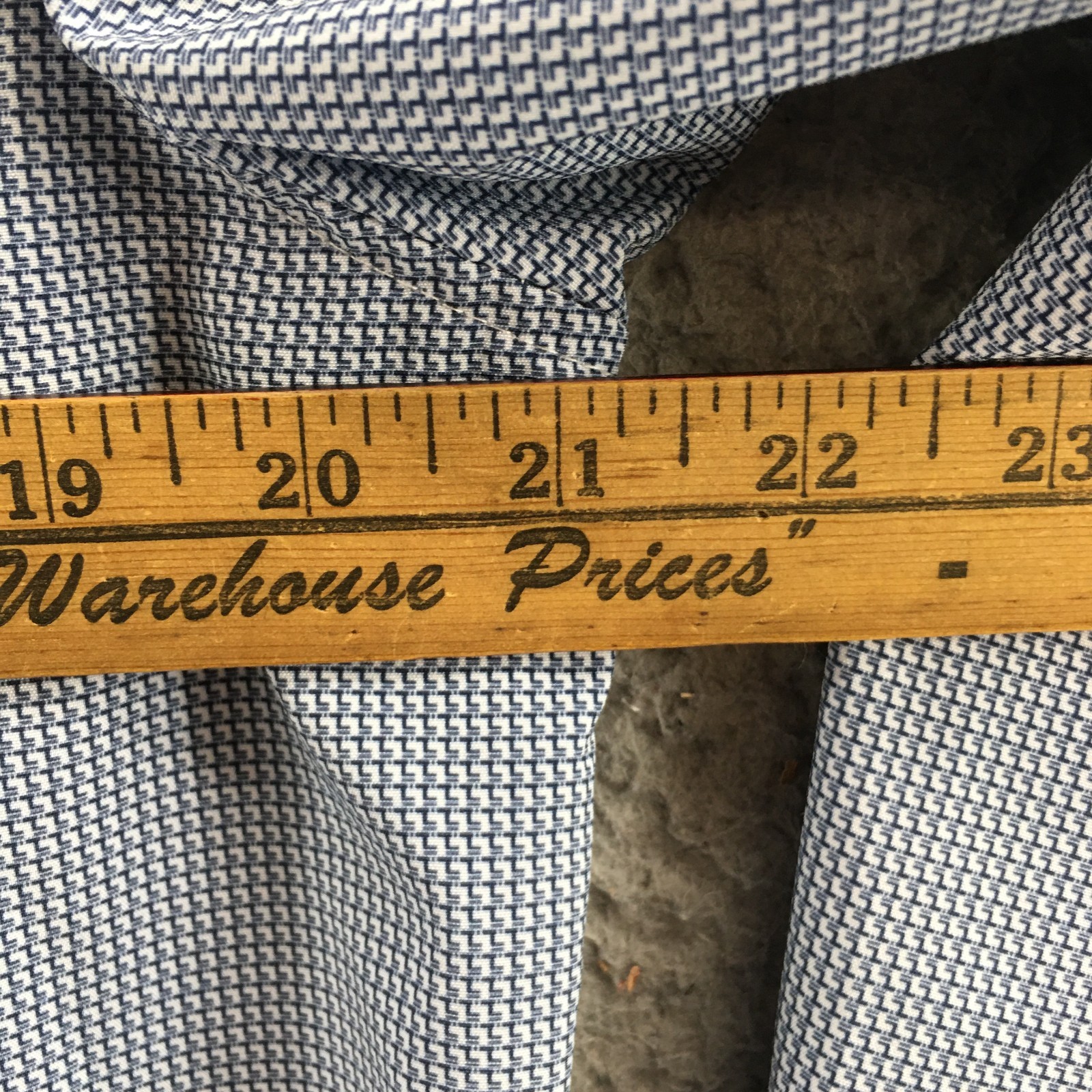 Tom Baine Slim Fit Button Up Dress Shirt Mens L Blue Long Sleeve Collared Casual