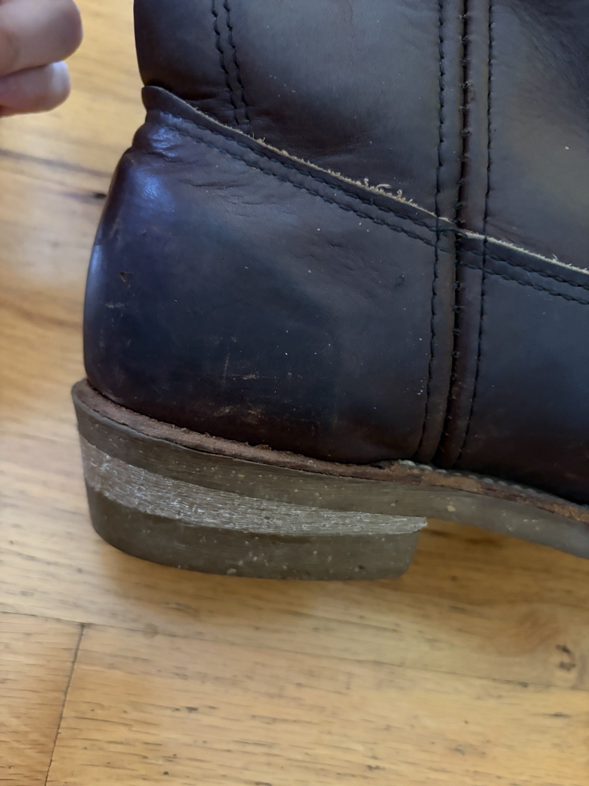 Red Wing Pecos 1155 Pull On Work Boots Brown Leather Made In USA Men’s Size 9D