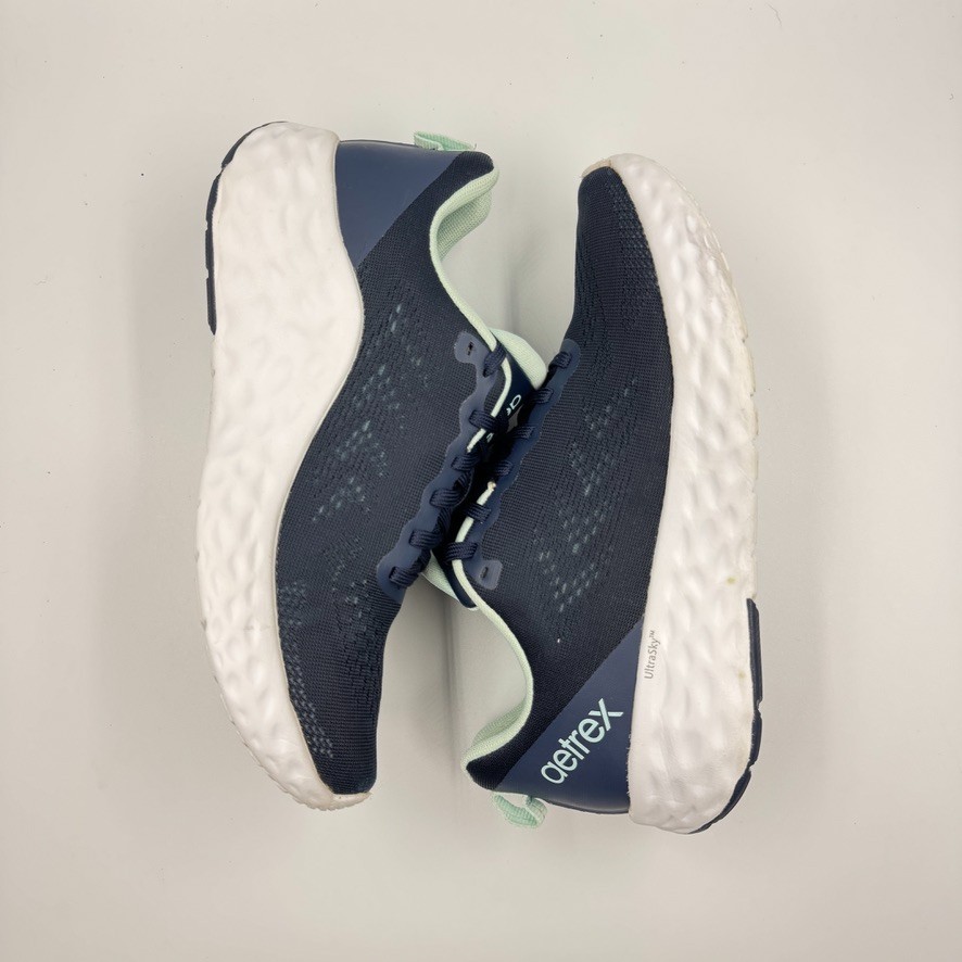 Aetrex Danika Blue Arch-Support Sneaker Blue AP105W Women’s Size US 7.5-8 Shoes