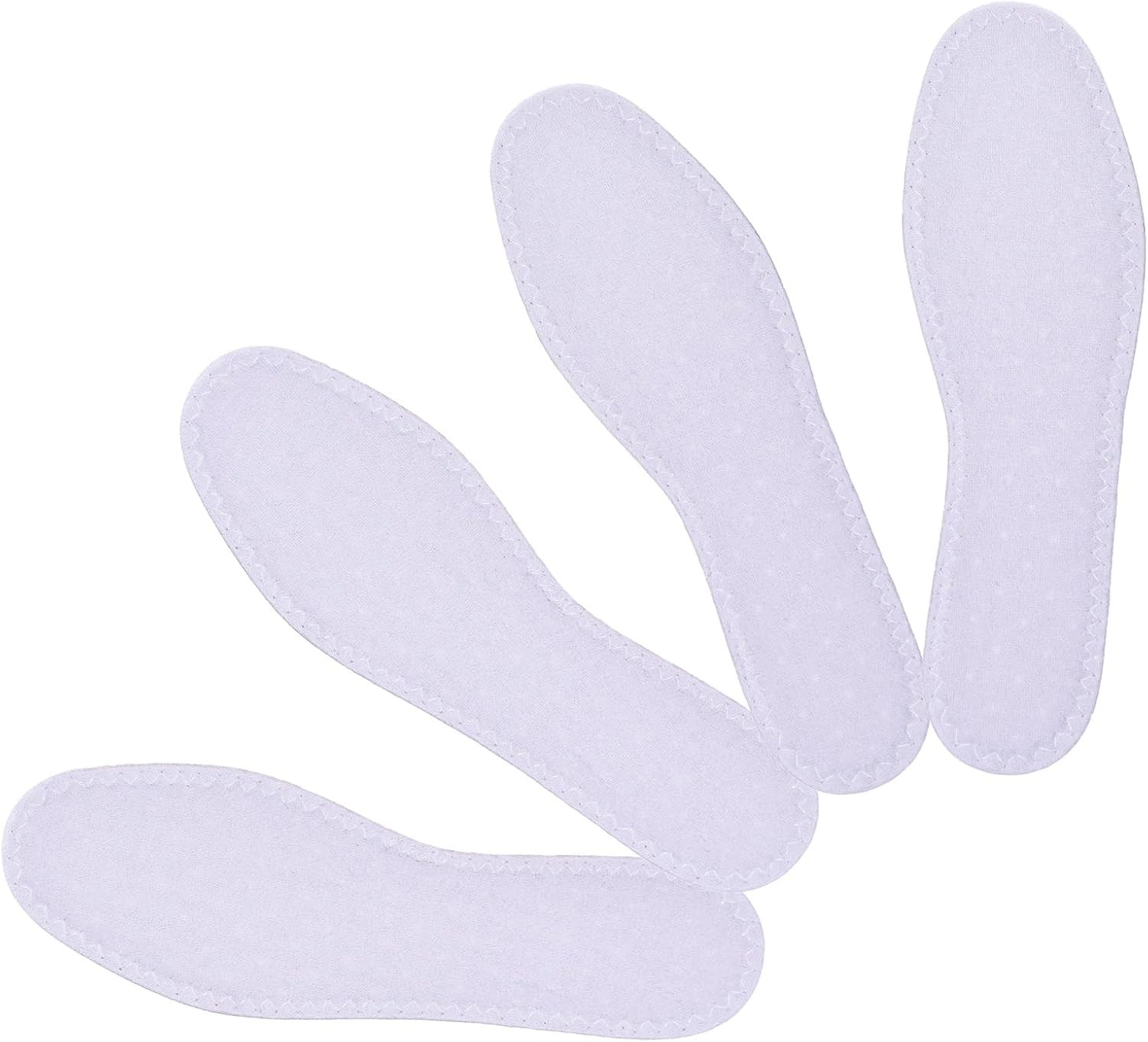 Happystep Terry Cloth Shoe Inserts Washable Insoles Sockless Liners Women Sweat