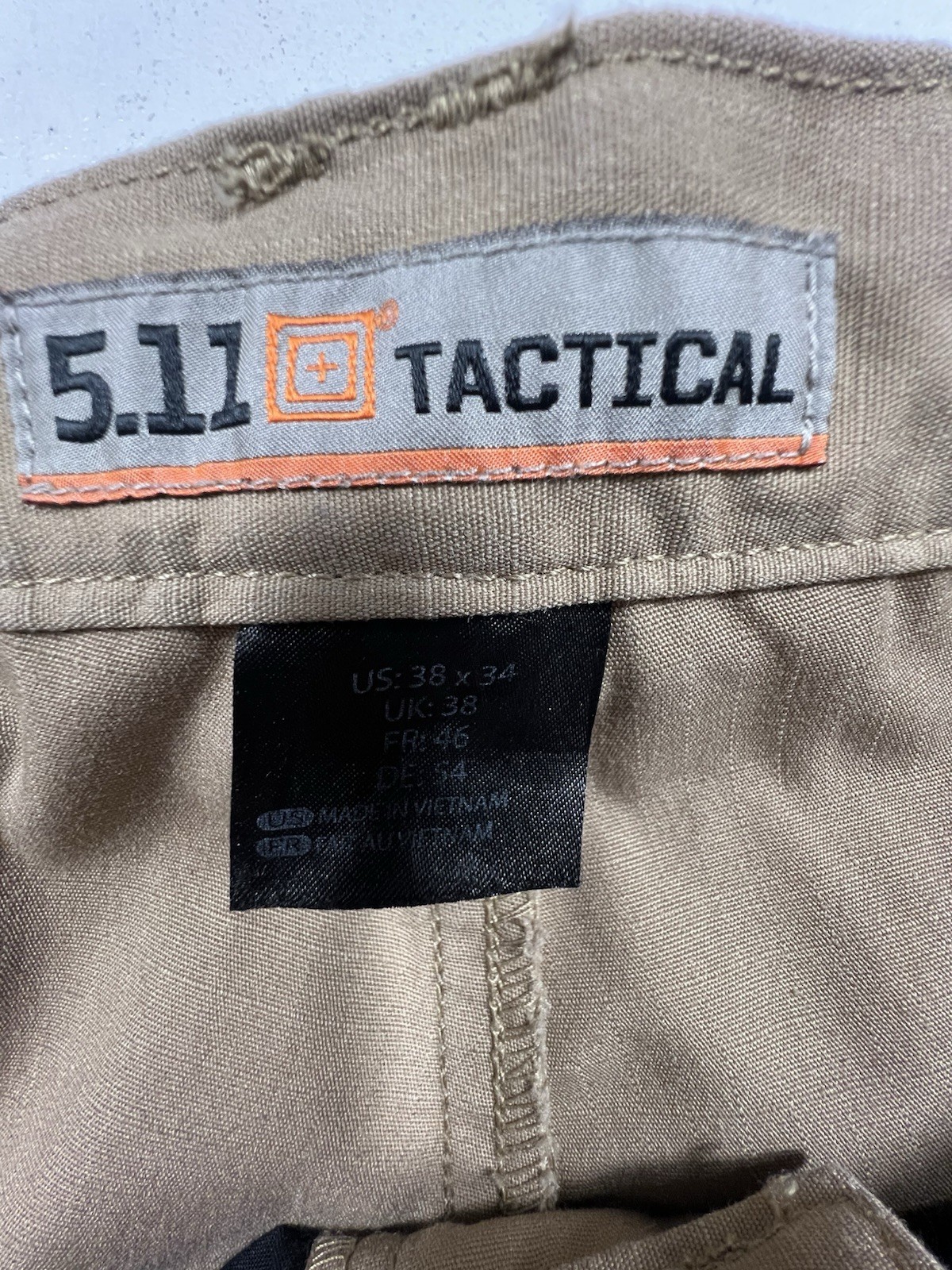 5.11 TACTICAL Mens 38×34 Taclite Pro Ripstop Cargo Pants Khaki Utility Duty