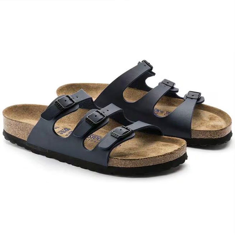 Birkenstock Florida Blue Birko-Flor Women’s Sandals Soft Footbed Wide Size