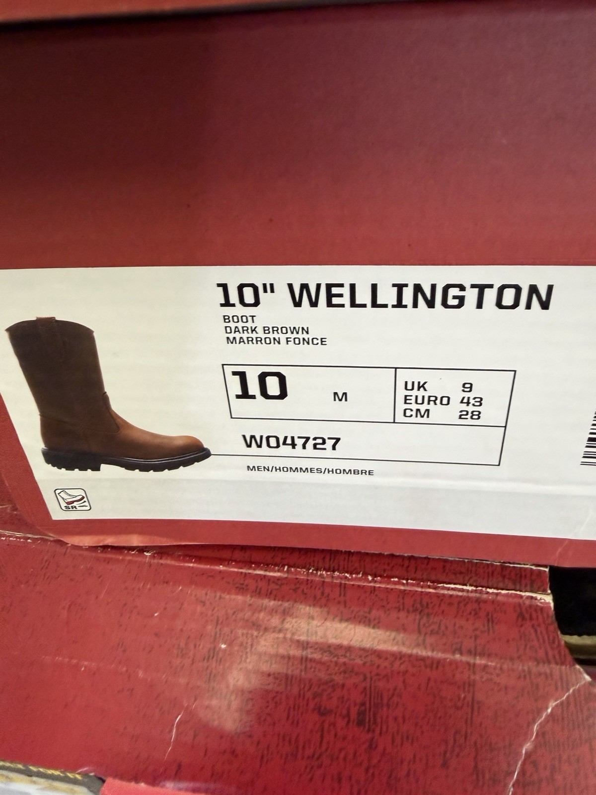 Wolverine Cowboy/Work Boots Men’s Leather Size 10 M – W04727 NEW in box.