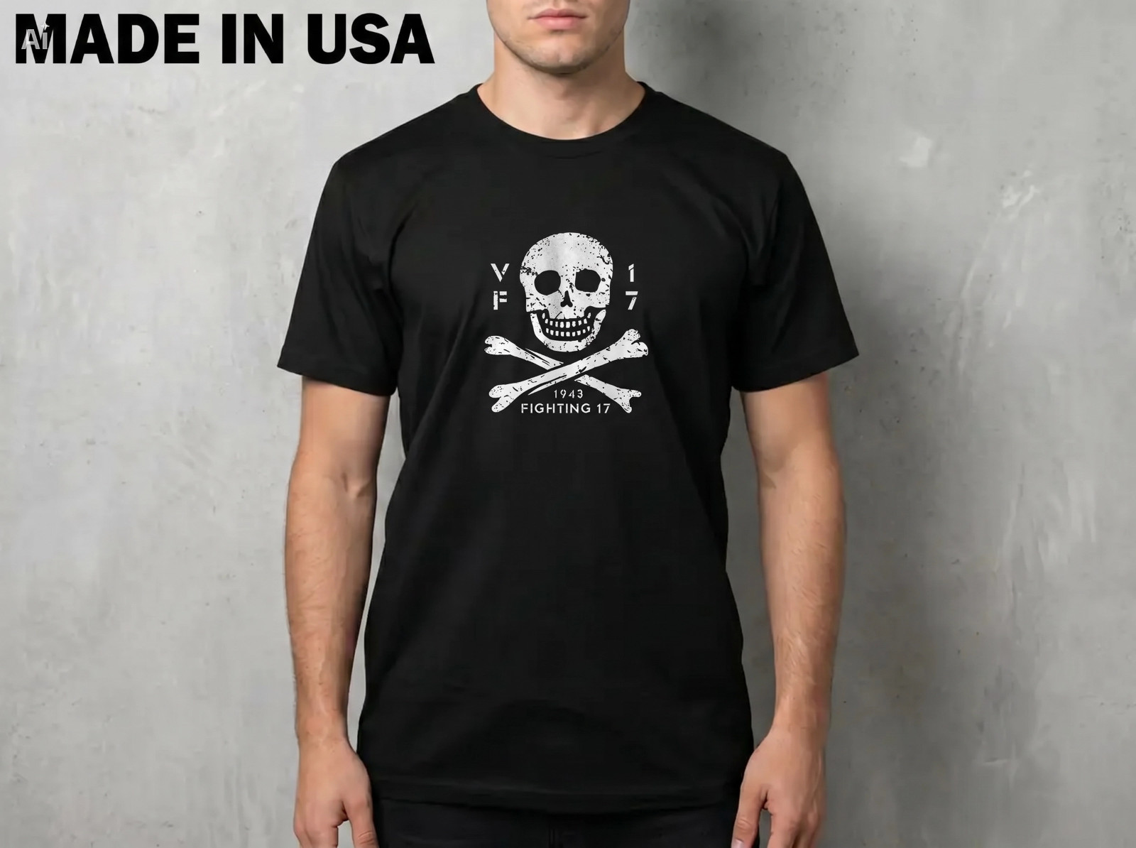 NEW VF-17 Jolly Rogers Corsair Squadron SHIRT SIZE S-2XL MADE IN USA
