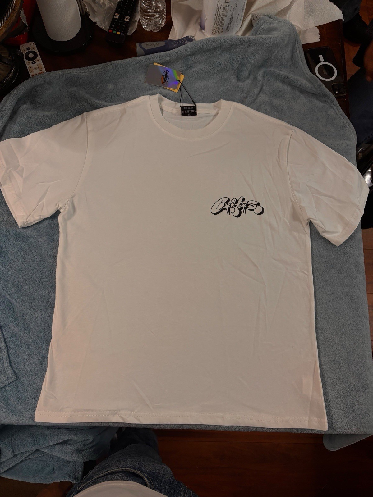 Corteiz Graffiti Logo Graphic Print White Crew Neck Men’s T-Shirt M New Tags