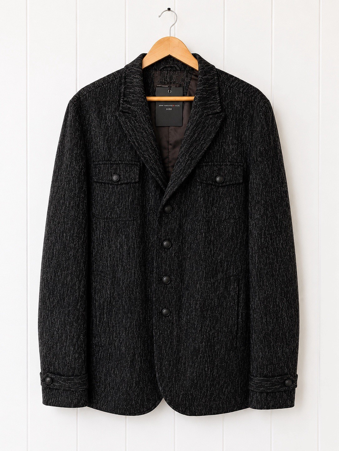 NWT John Varvatos Men’s Grey Flannel Bame Blazer