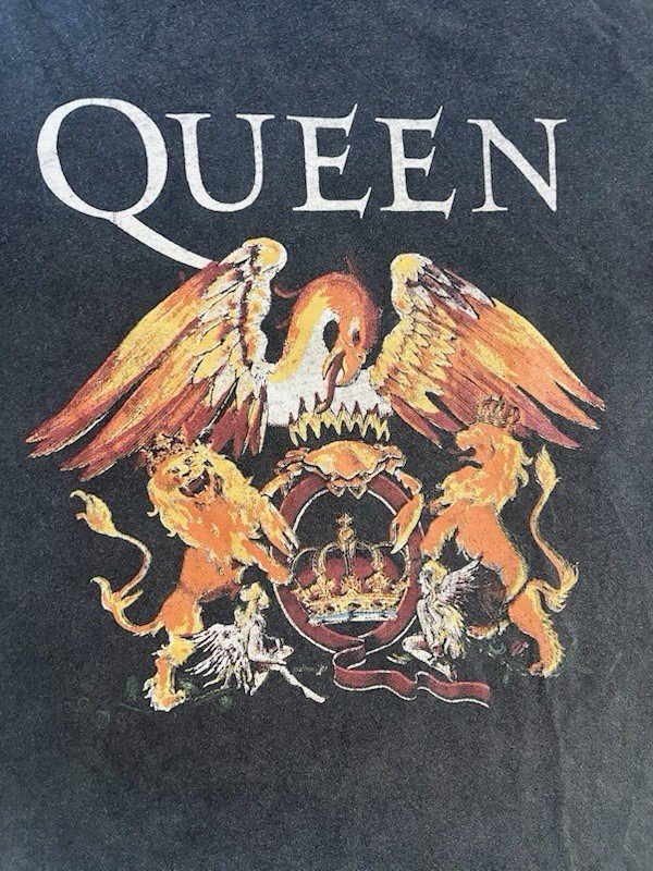 Queen European Tour 1984 Official Merch Charcoal Black T-Shirt Adult Size Medium