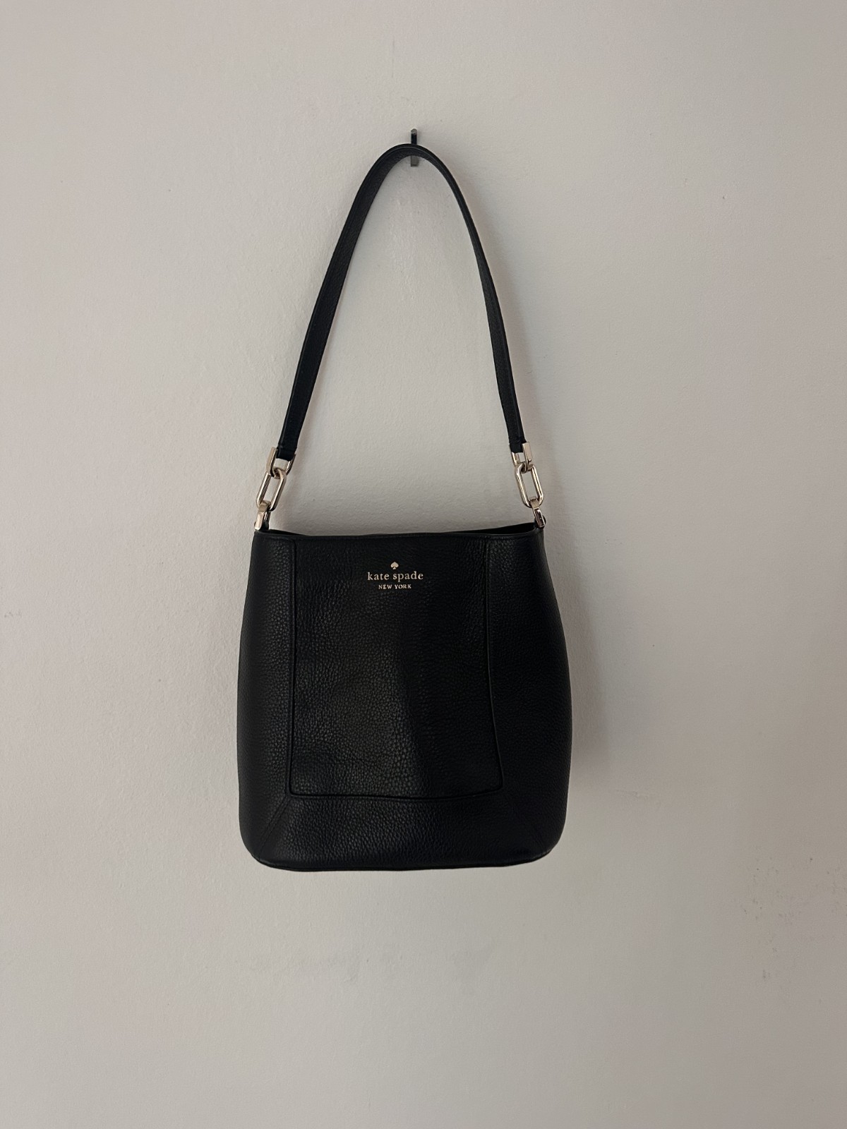 Kate Spade Julia Bucket Bag, black leather