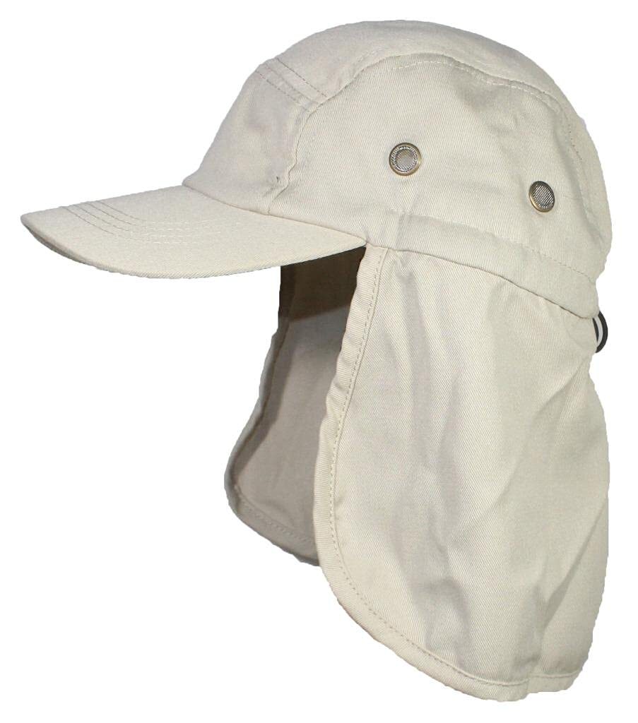 Tropic Hats Men/Women Summer Ballcap With Neckflap Protection W/Drawstring