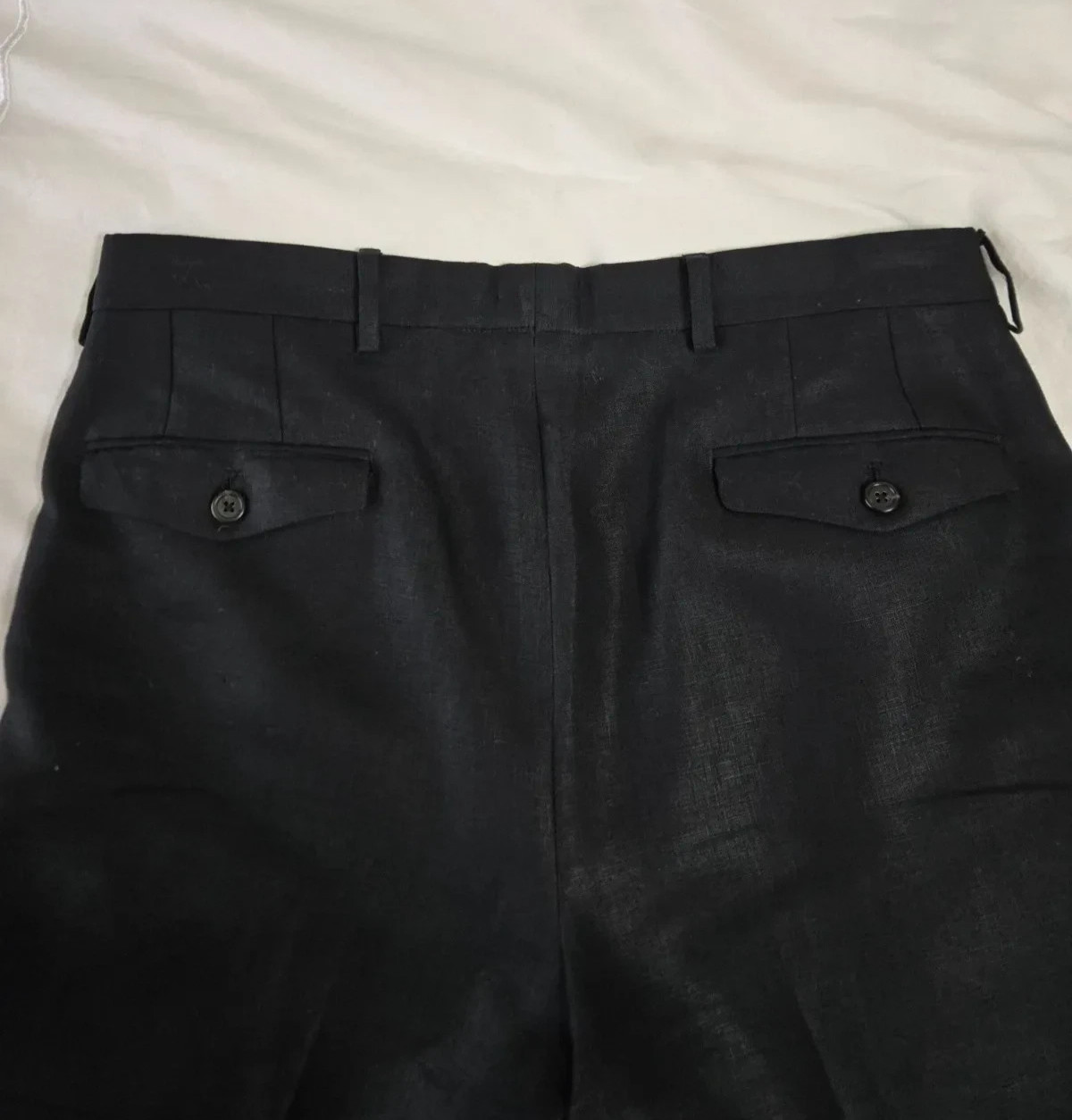 Husbands Paris Black Linen Suit EU 48 / 40 US 38 / 30 Gucci Vault Archive Rare