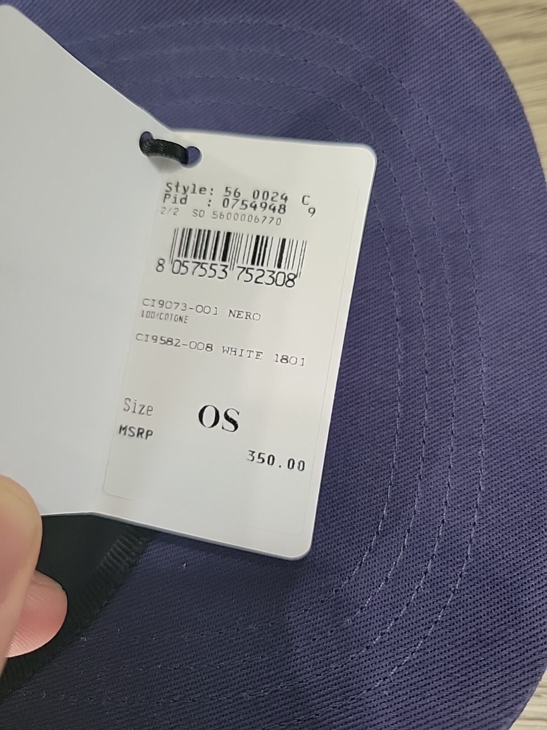 Salvatore Ferragamo Blue Gancini Baseball Cap New With Tags $350