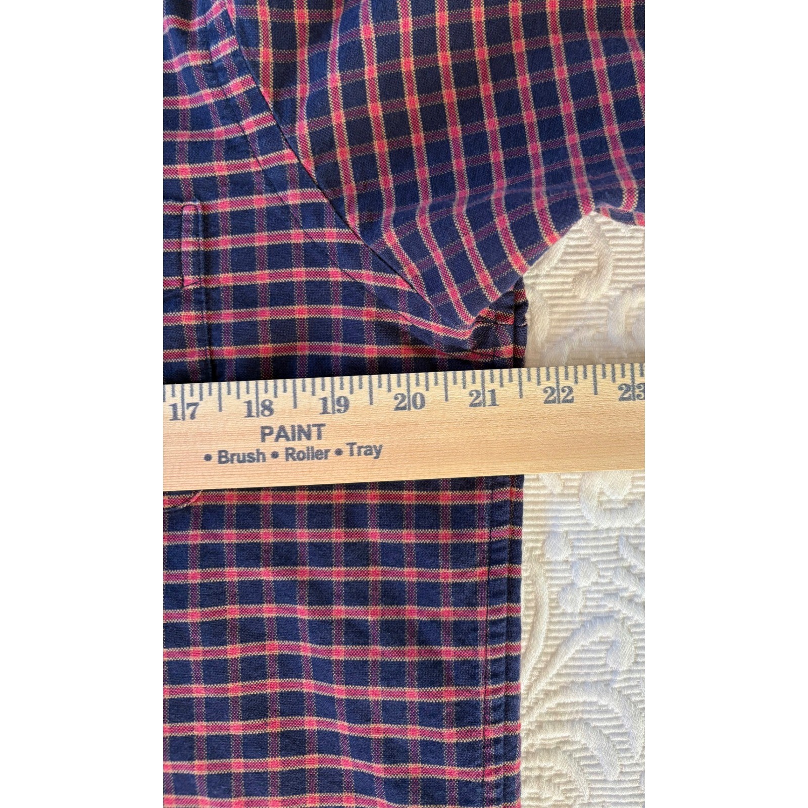 CREMIEUX CLASSICS Mens Button Down Shirt Plaid Long Sleeve Size S