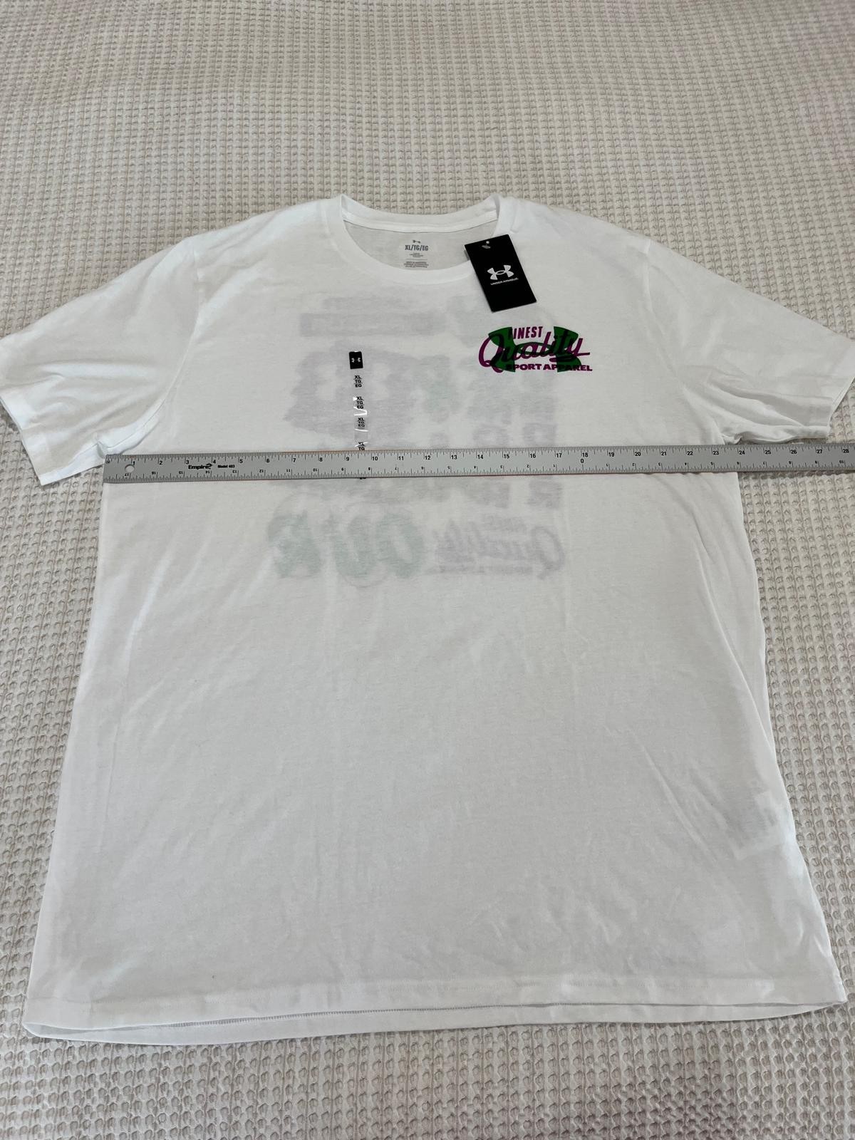 Under Armour Men’s Extra Large XL Vintage Type T-Shirt White Loose NWT