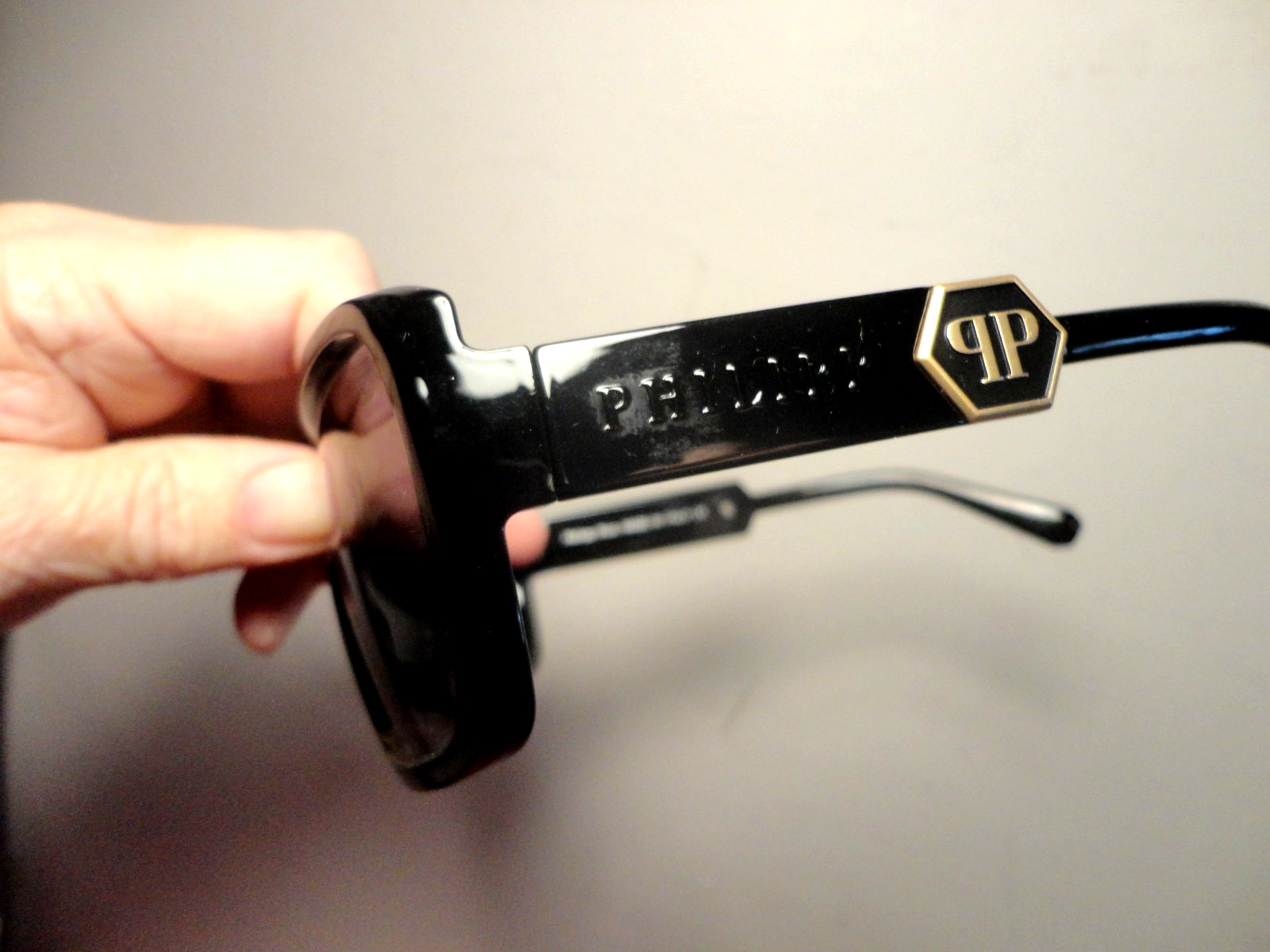 Philipp Plein Black Sunglasses Made in Italy with Case