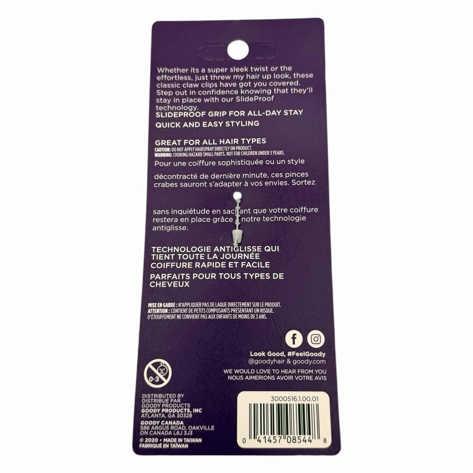 Goody 08544 Slideproof Large Claw Clip – Brown