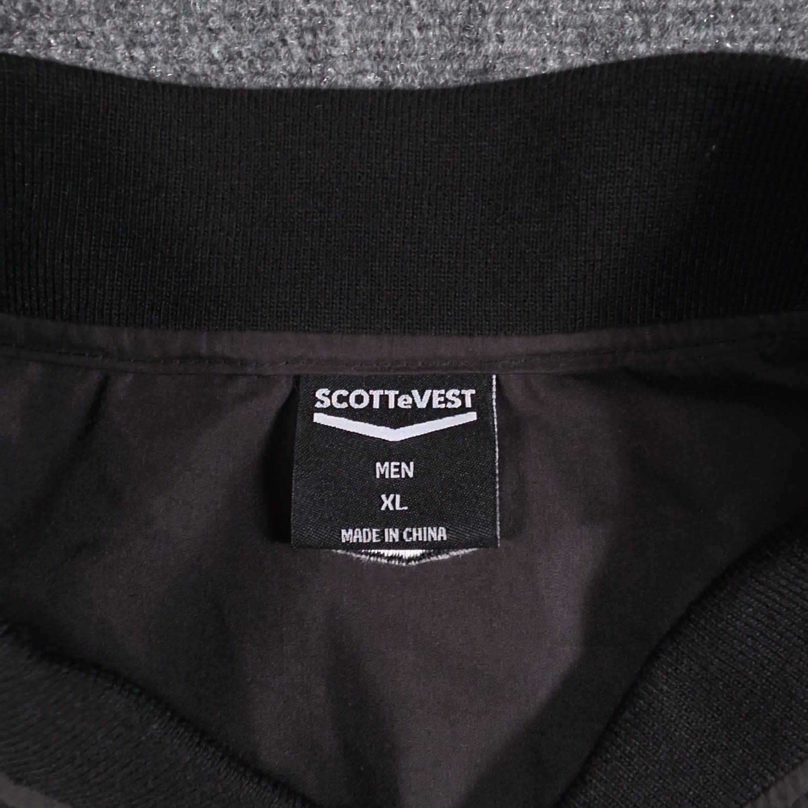 SCOTTeVEST 101 Travel Vest Mens XL Black Full Zip Multi Pocket Sleeveless