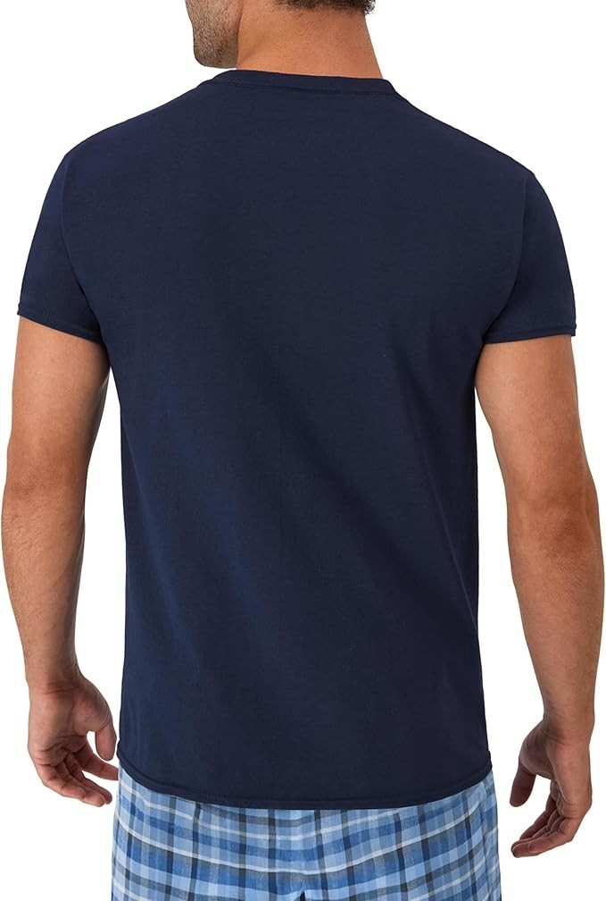 6 Pack Hanes Men’s Value Pack Assorted Pocket T-Shirt Undershirts Size Large