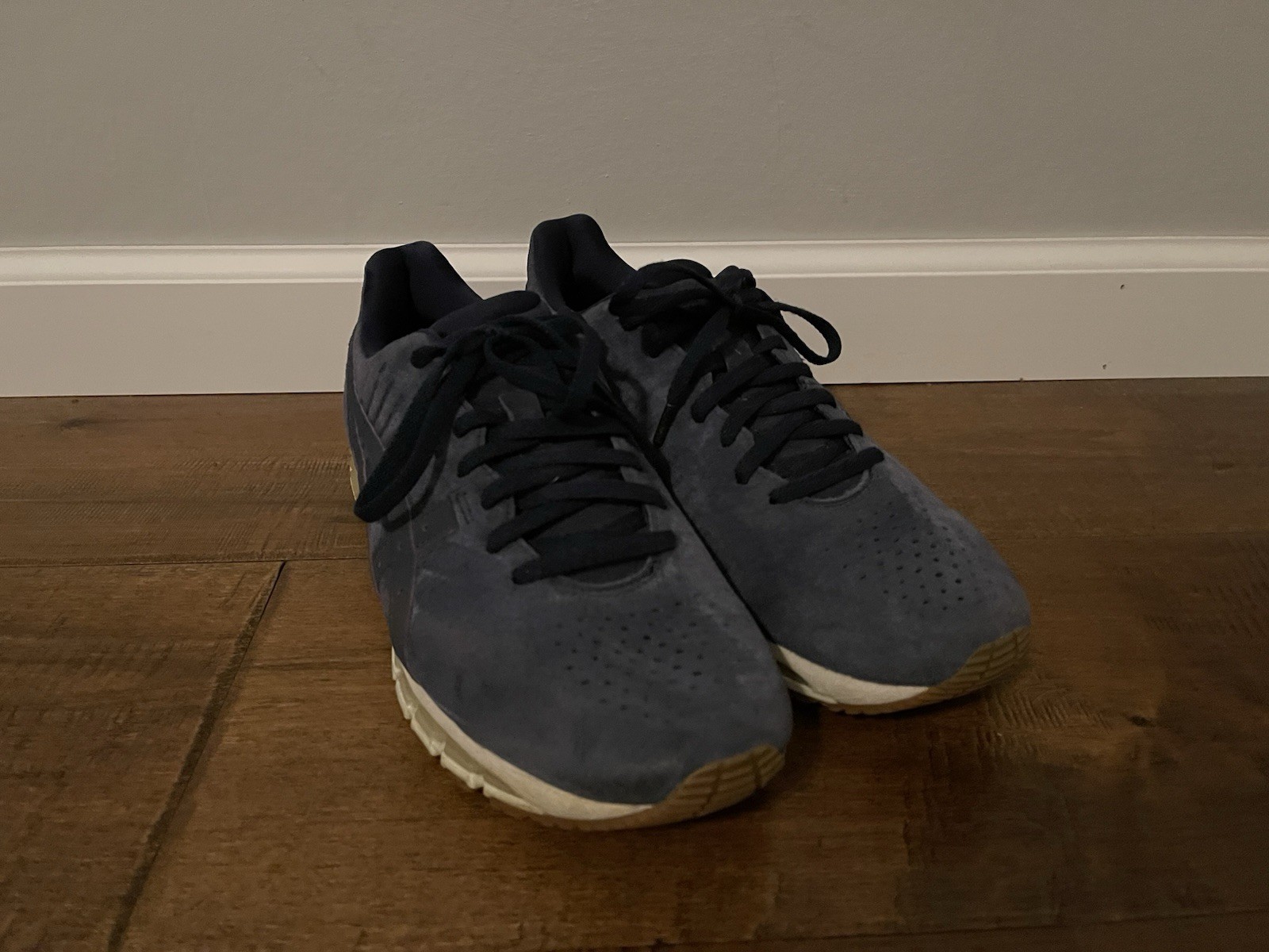 Asics Gel Quantum 360 4 LE Shoes Navy Blue Suede Sneakers 1021A105 – Men’s 10