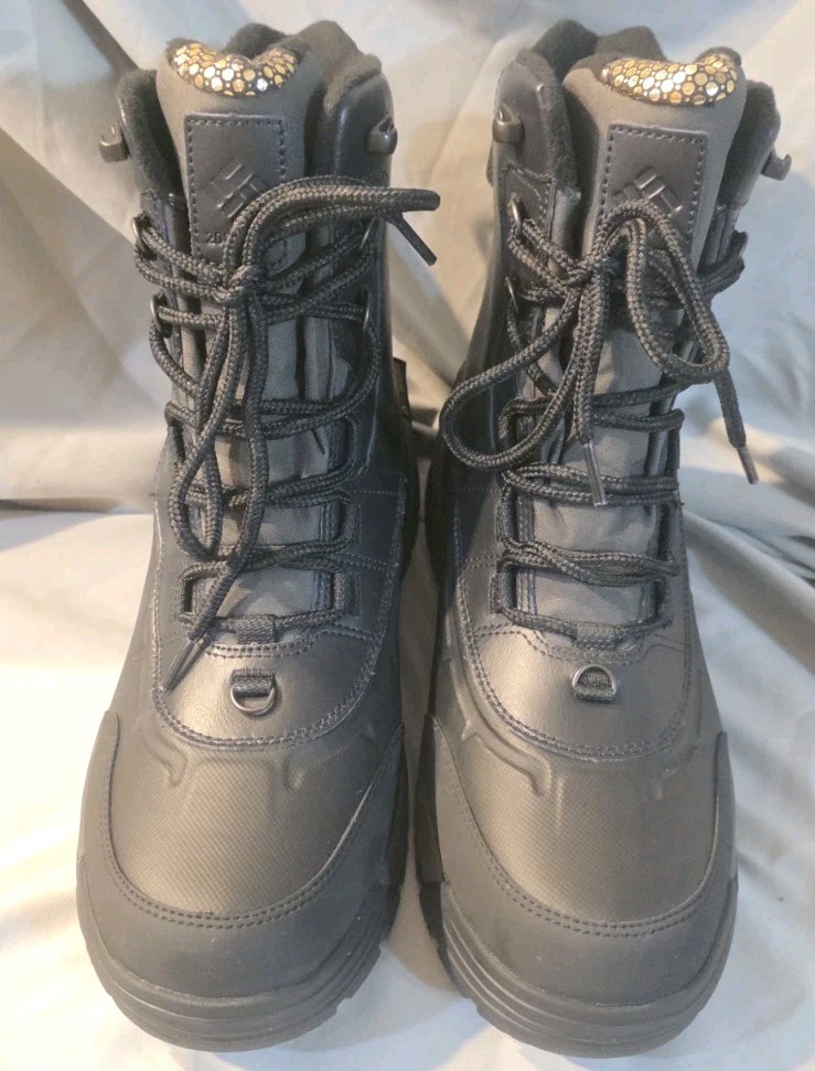 Columbia Bugaboot Celsius Waterproof Ins Boots Black Shark Men SZ 10 NWOB Defect