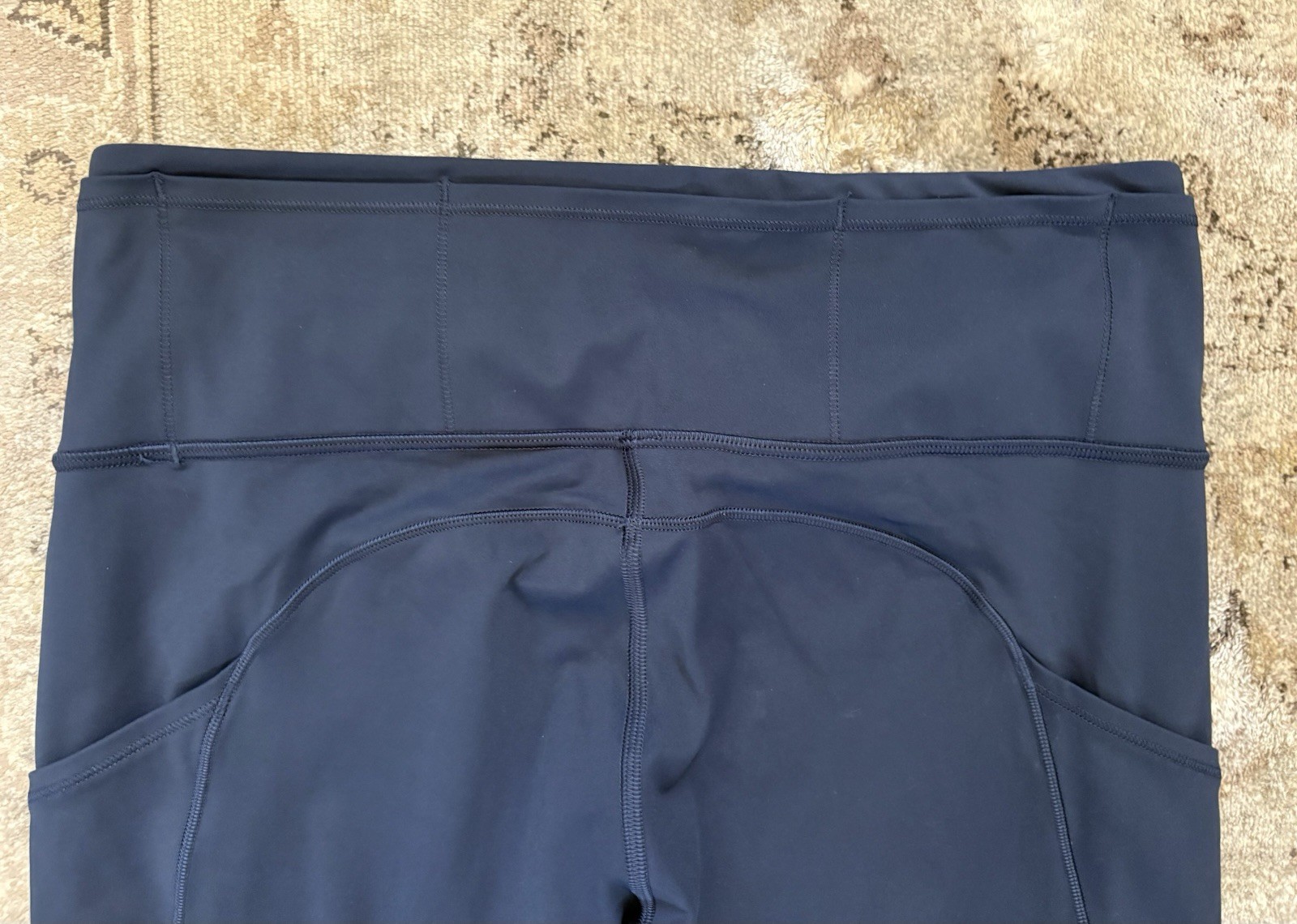 Lululemon Fast and Free Crop II High-Rise 19” Leggings Size 10 True Navy W6BCUS