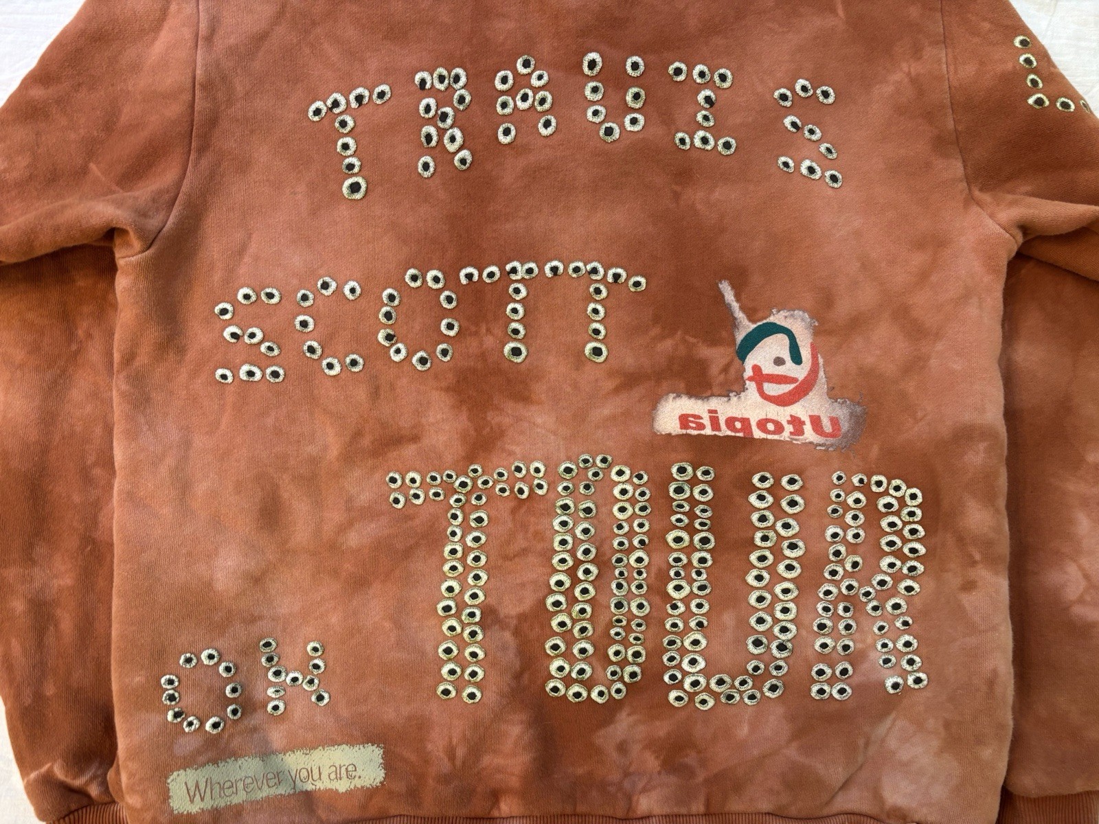 Travis Scott Utopia Circus Maximus Washed Merch Sweatshirt 2023 Size Small