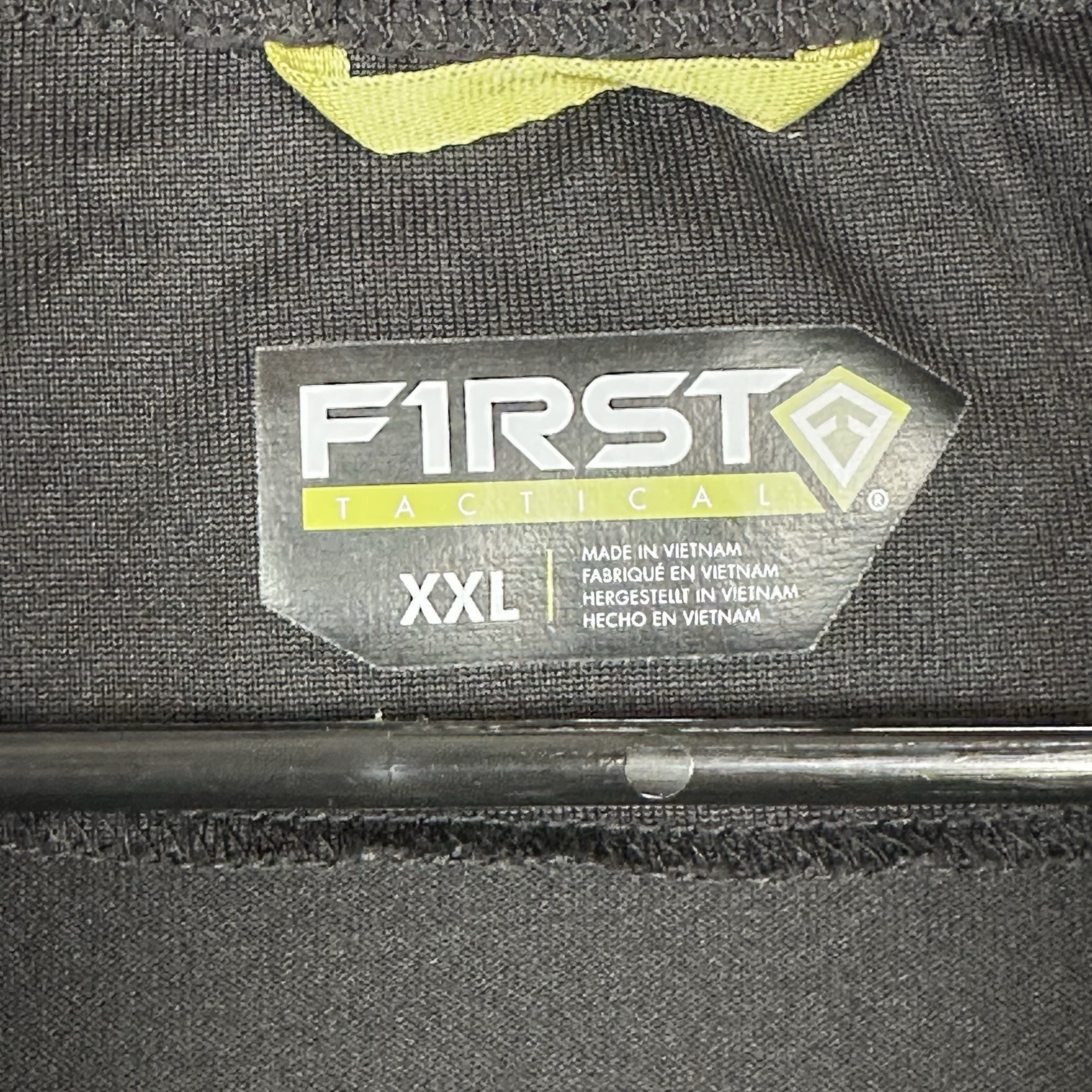 First Tactical Duty Shirt Mens Black 2XL 1/4 Zip Cordura Heavy Duty Combat Top