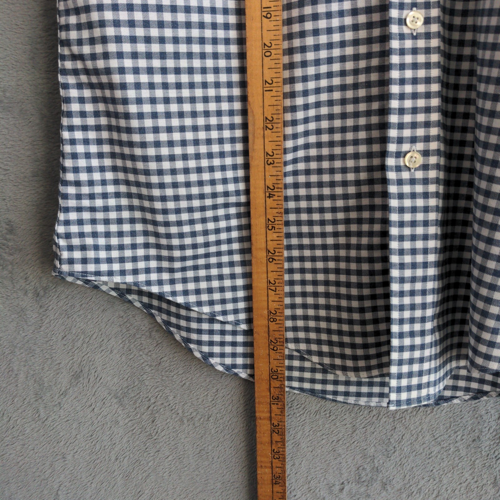 Brooks Brothers Regent Shirt Button Down Mens M Blue Check Supima Cotton Logo