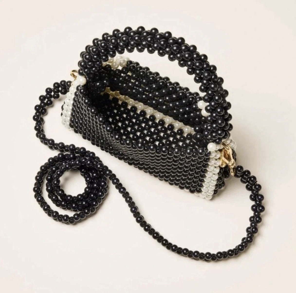 New Kate Spade New York x Target Color Block Beaded Black White Crossbody Bag