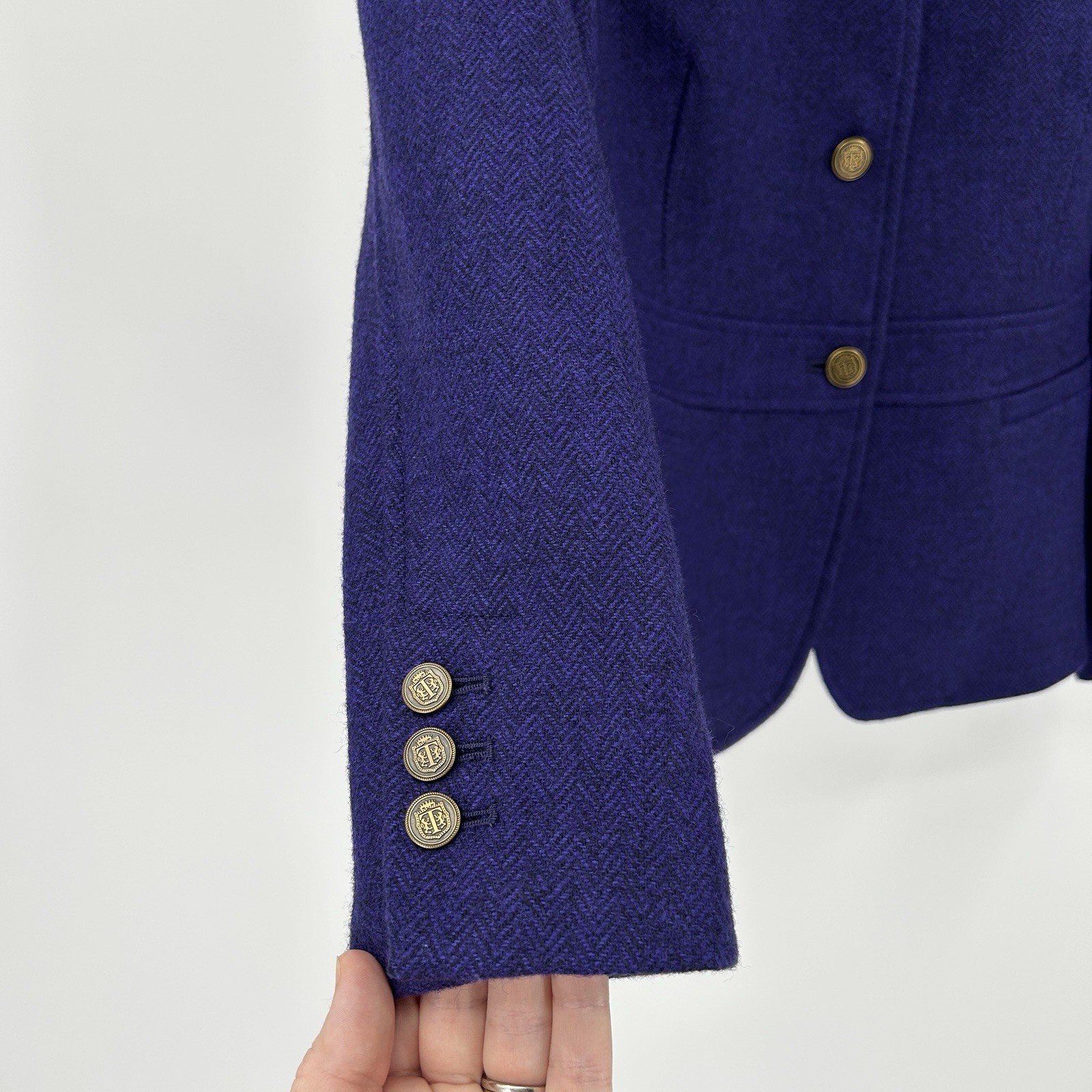 Talbots Quiet Luxury Blazer Jacket Womens 16 Wool Blend Career Preppy Old Money