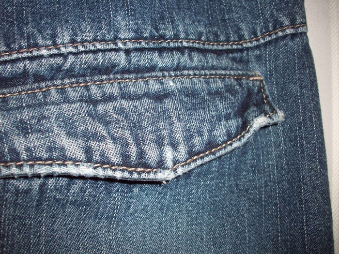 Vintage TYTE REWASH JEANS Y2K Denim Mini Skirt Medium Wash Back Flap Pockets S