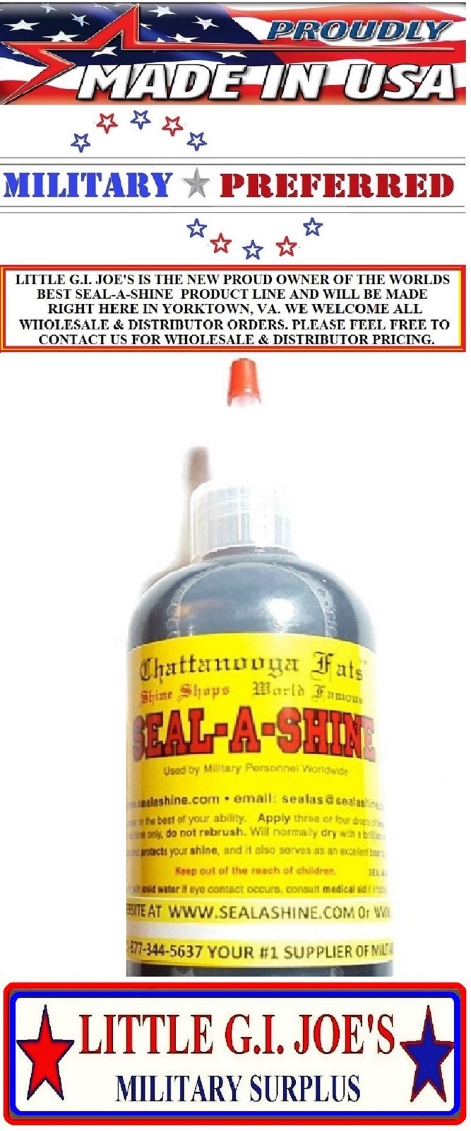 Seal-a-Shine Boot Polish Sealer 2 Oz. Bottle ” THE ORIGINAL SEAL-A-SHINE “