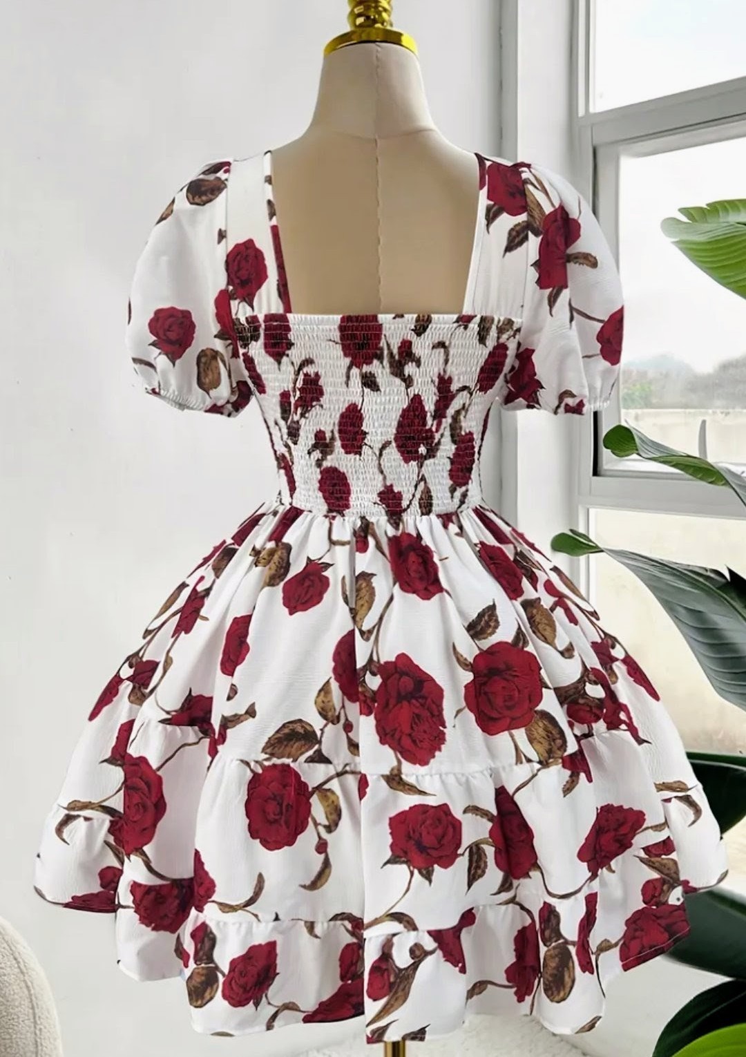 Rose Printed Dress