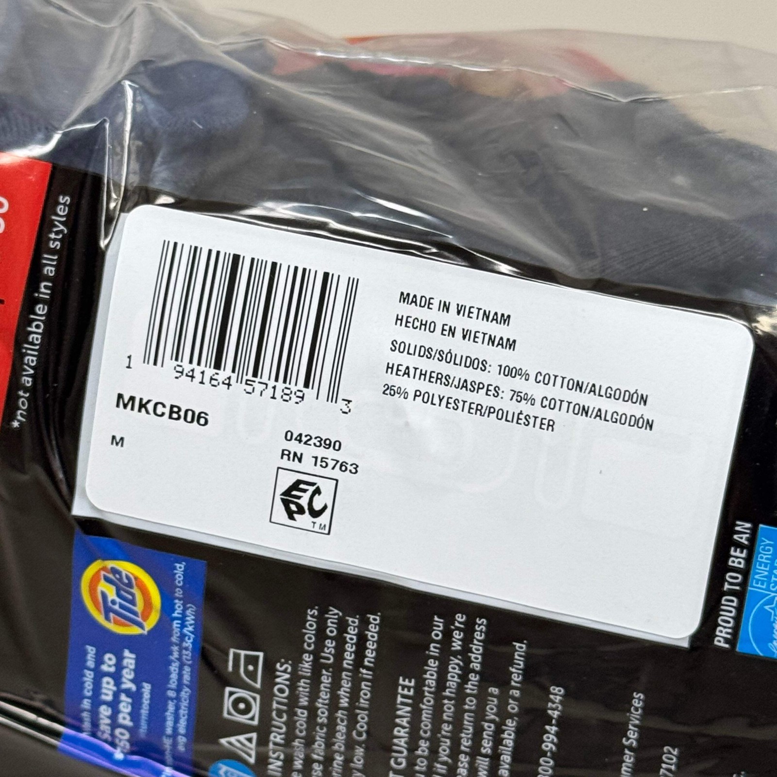 HANES (6 PACK!) Men’s Boxer Briefs Sz M 32-34″ Black/Blue/Grey MKCB06